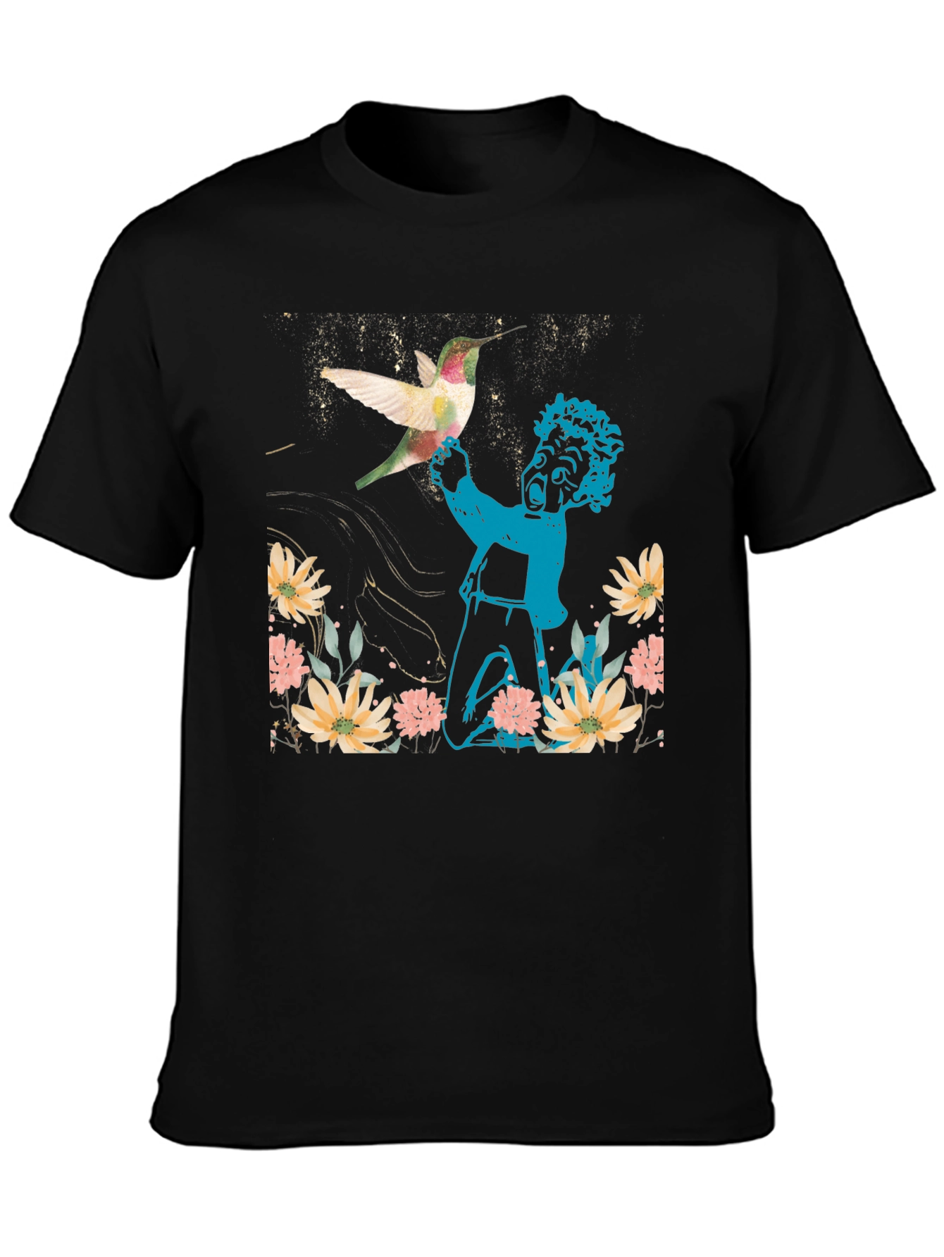 Hummingbird & Boy Graphic T-Shirt
