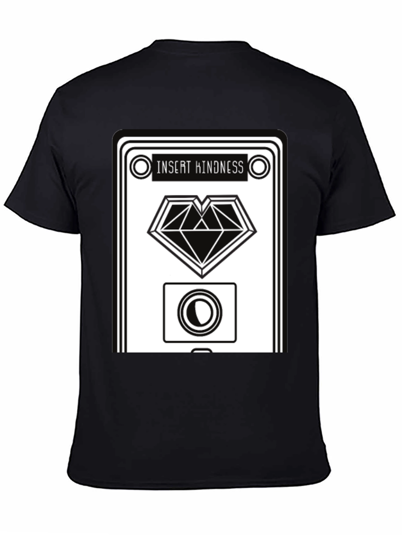 Insert Kindness Black Graphic Tee