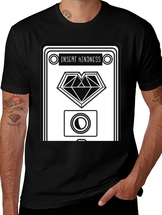Insert Kindness Black Graphic Tee