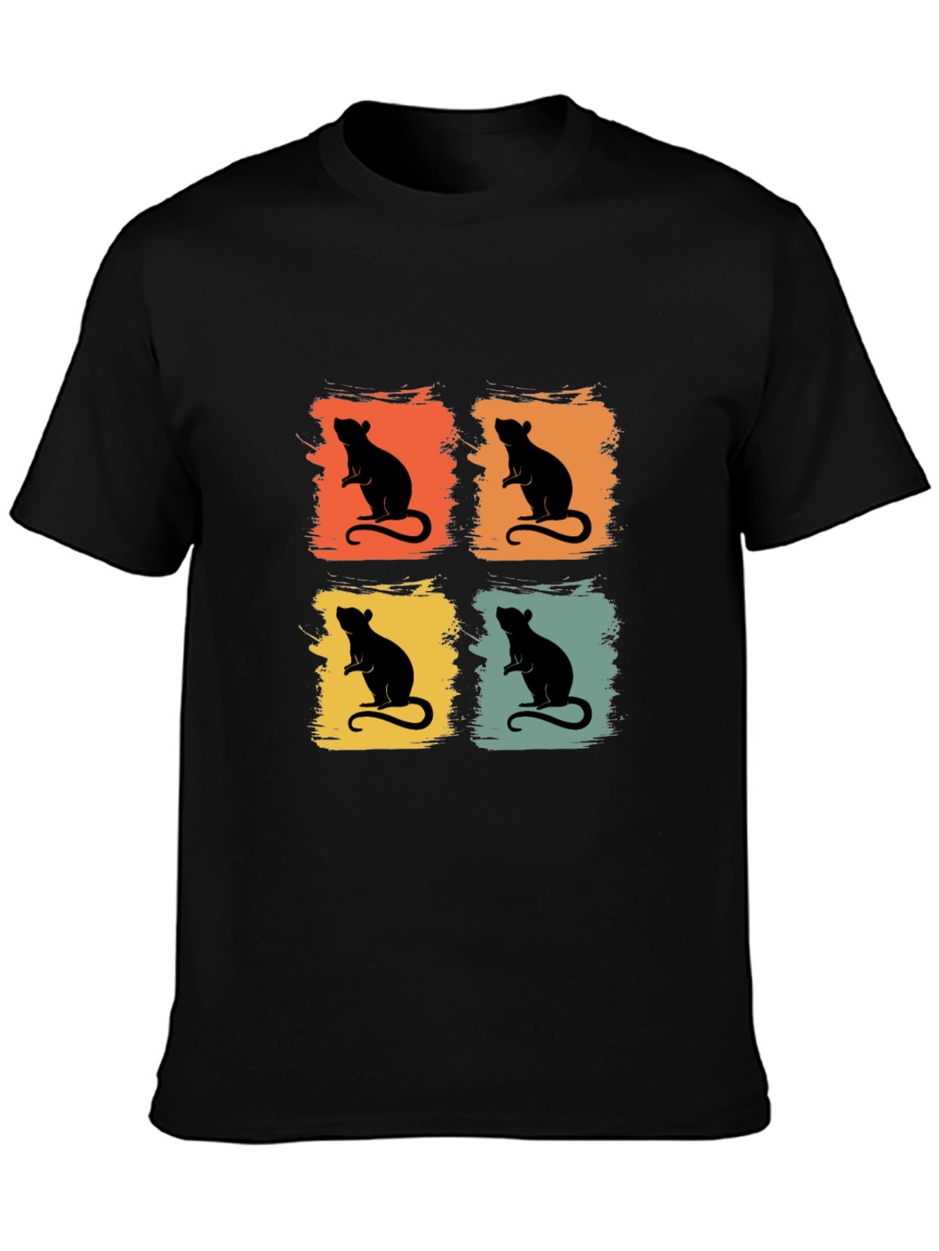 Retro Rat Graphic Tee - Fun Animal Shirt