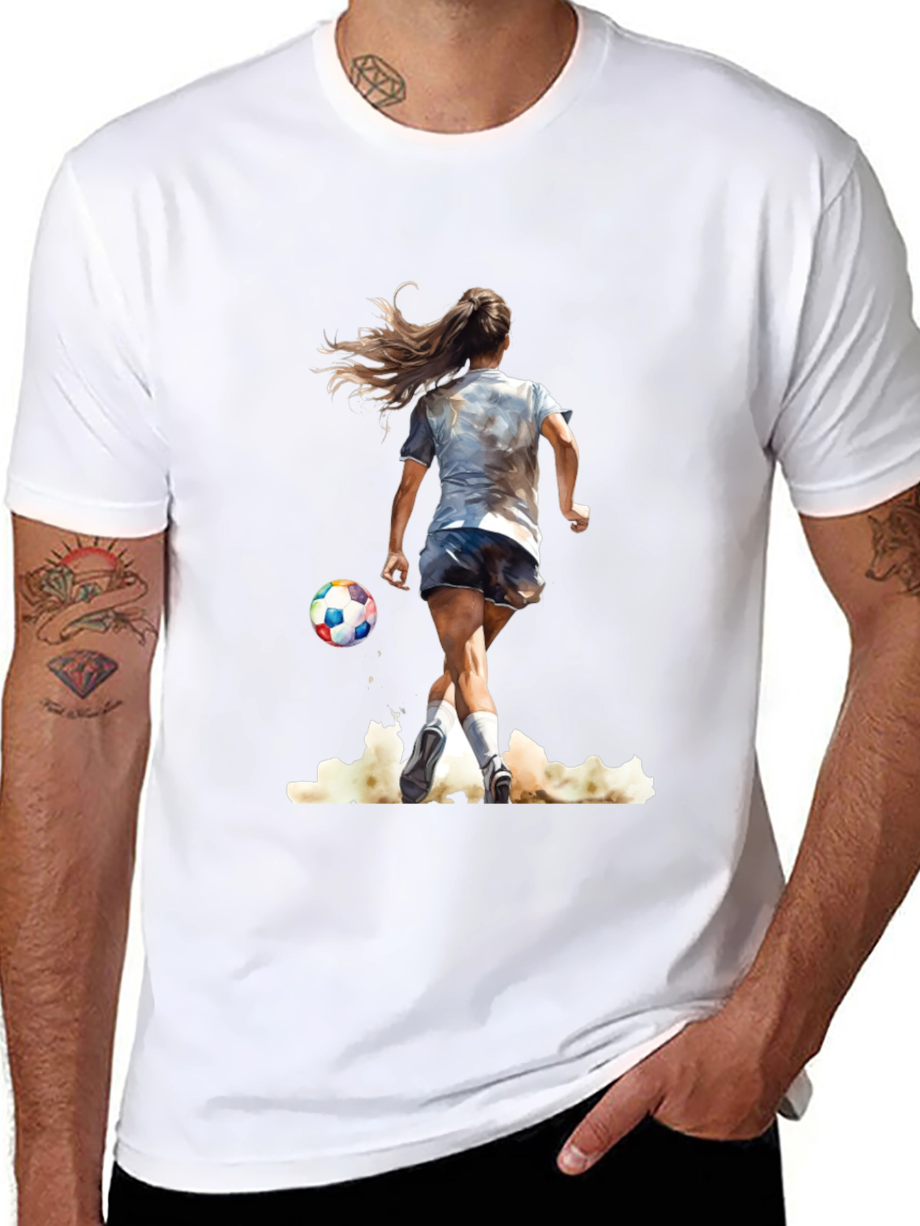 Soccer Girl Graphic Tee - Stylish Sportswear