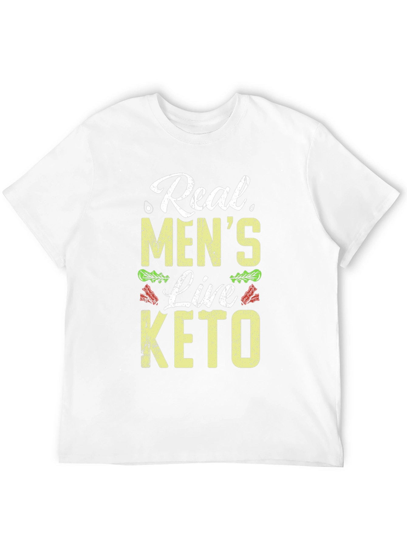Real Mens Live Keto Black T-Shirt