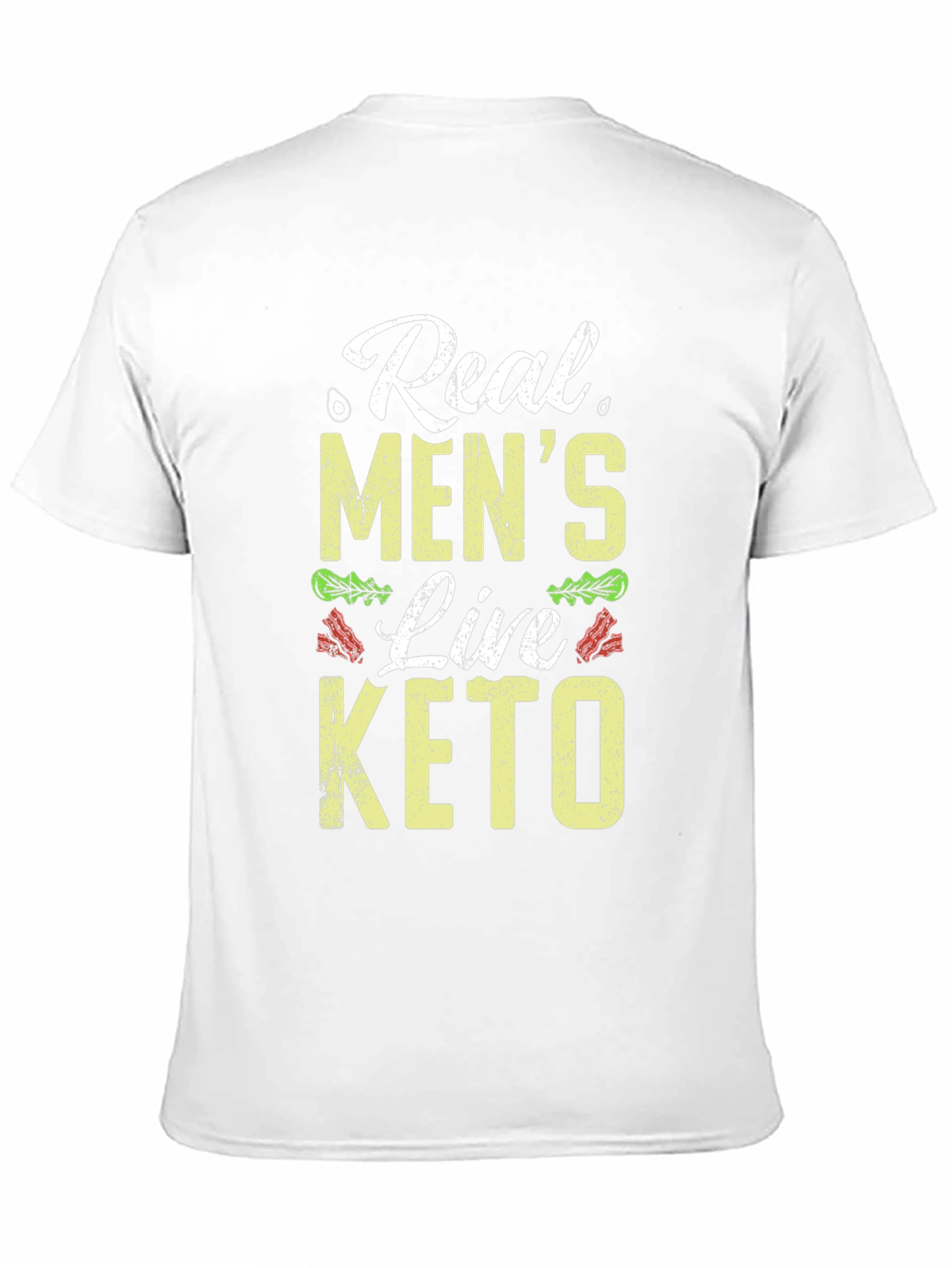 Real Mens Live Keto Black T-Shirt