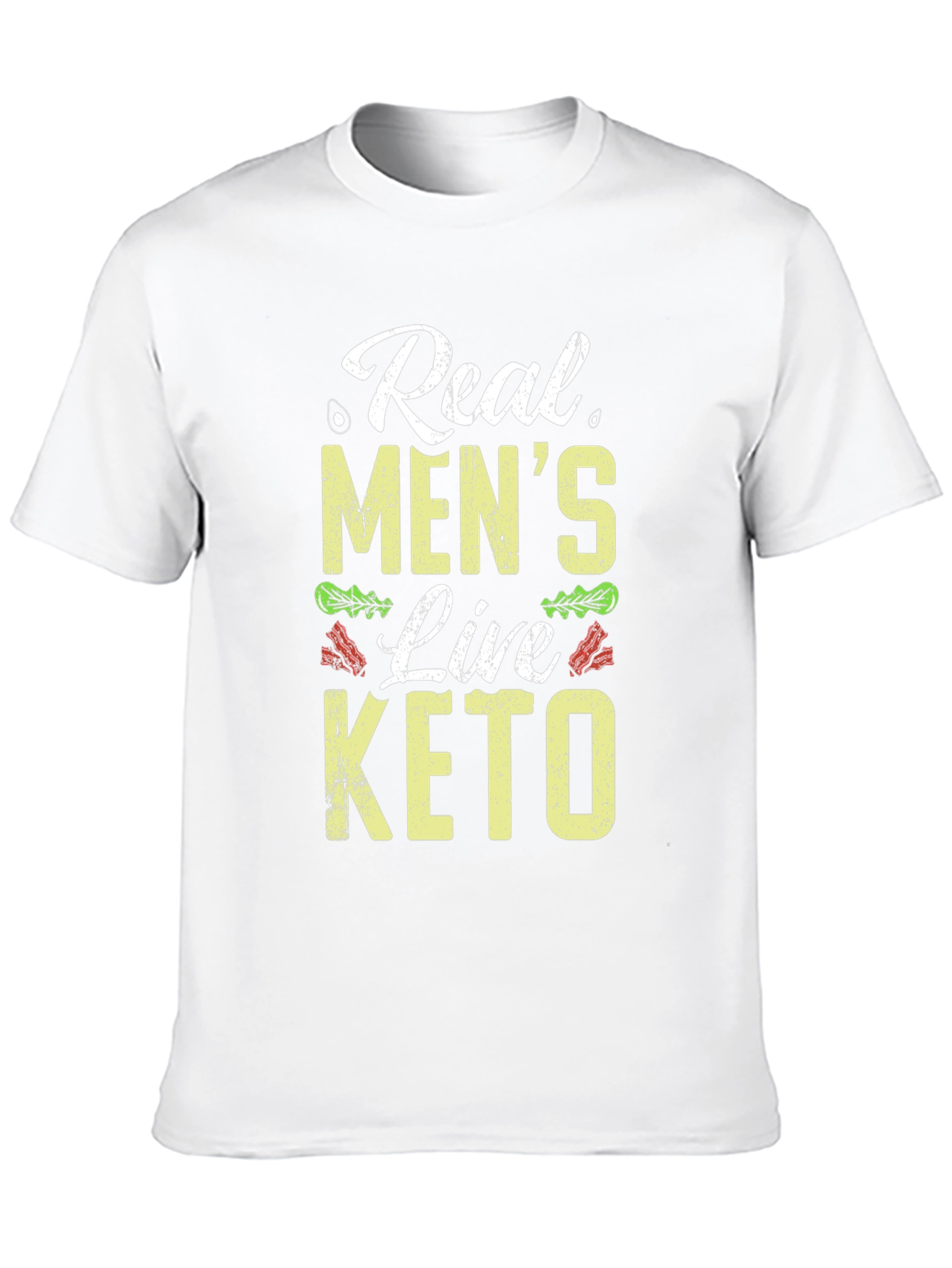 Real Mens Live Keto Black T-Shirt
