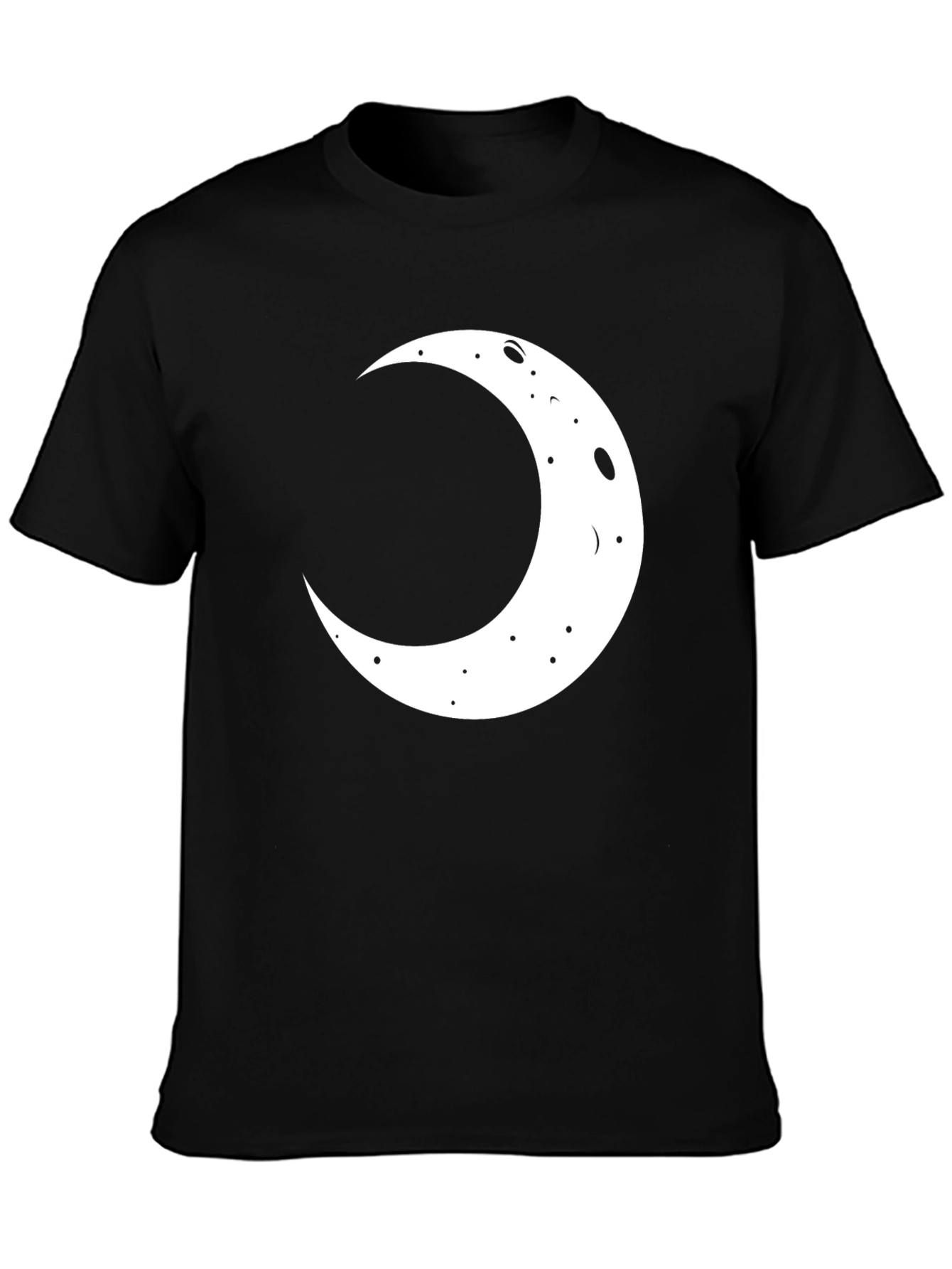 Crescent Moon Graphic Black T-Shirt