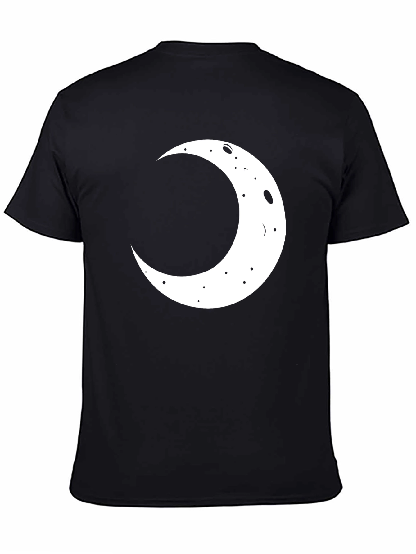 Crescent Moon Graphic Black T-Shirt