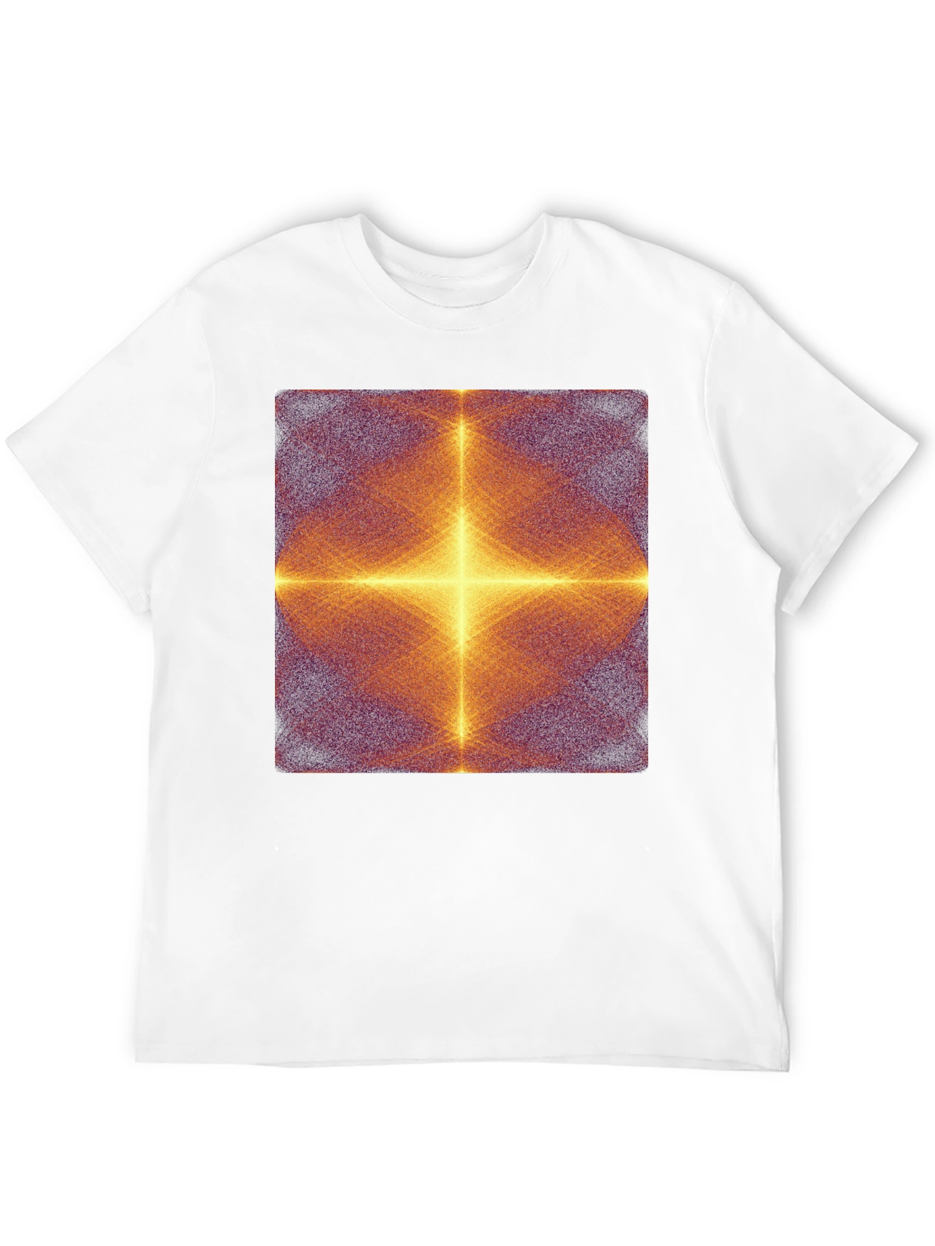 Abstract Geometric Pattern Black T-Shirt