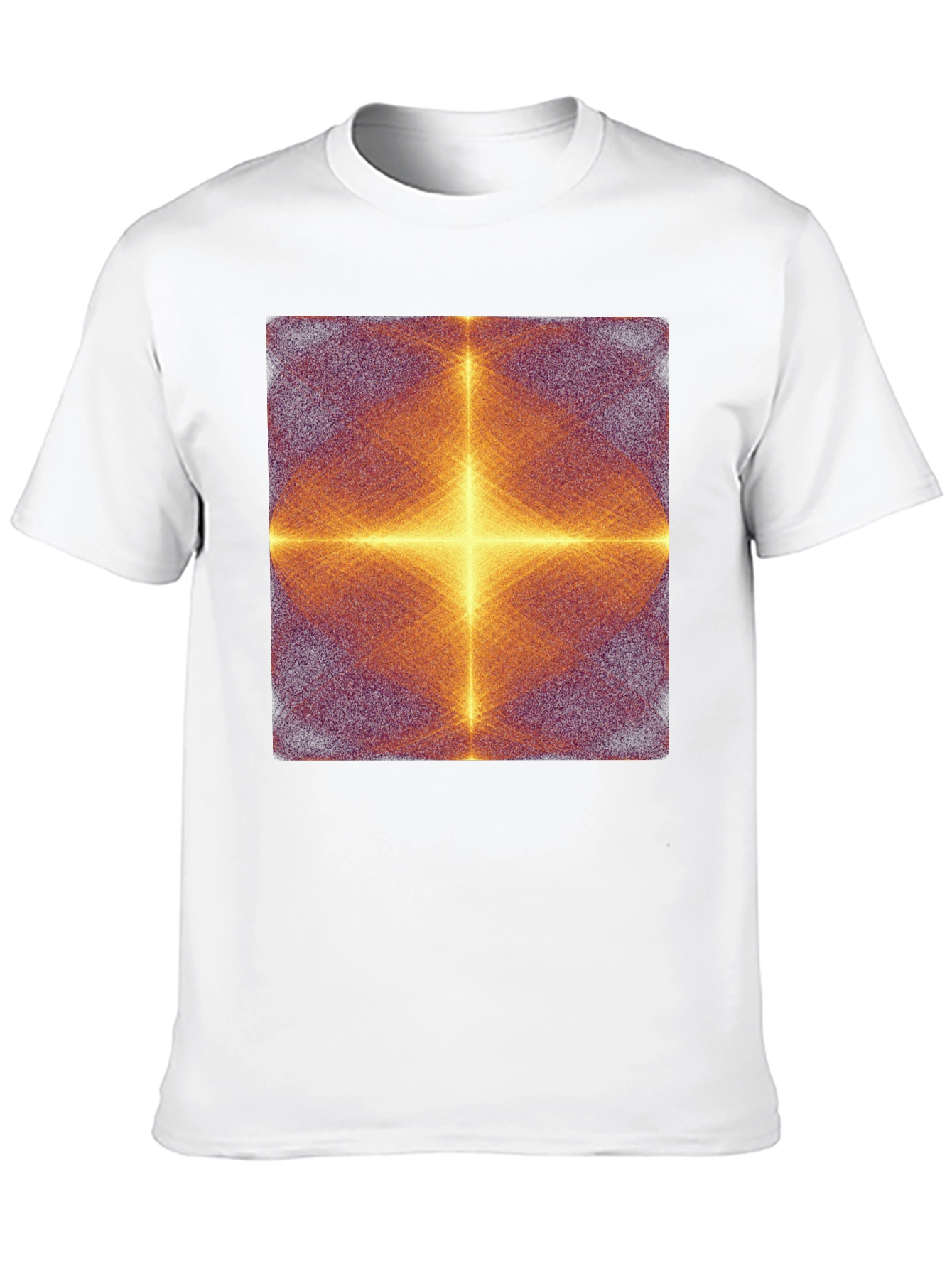 Abstract Geometric Pattern Black T-Shirt