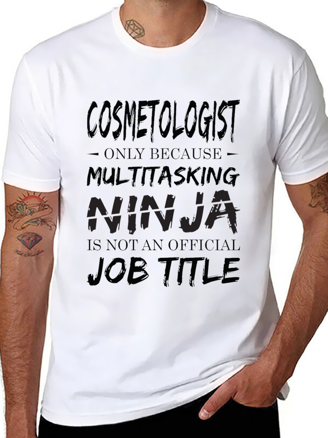 Cosmetologist Multitasking Ninja T-Shirt