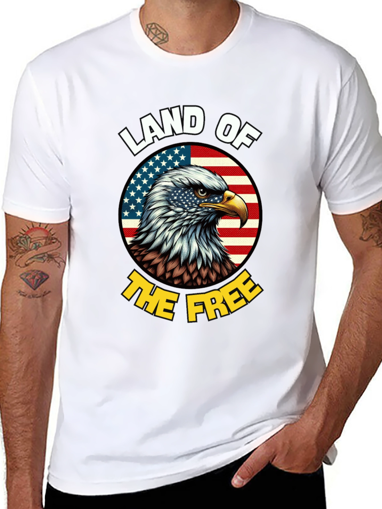 Patriotic Eagle USA Flag T-Shirt