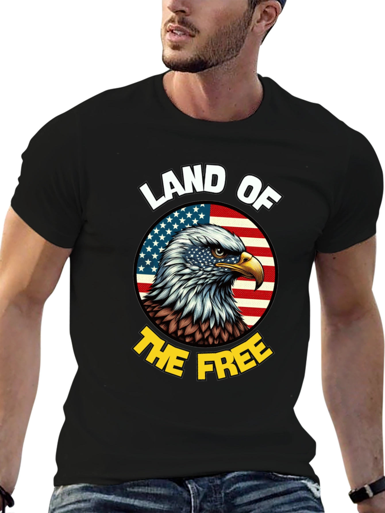 Patriotic Eagle USA Flag T-Shirt