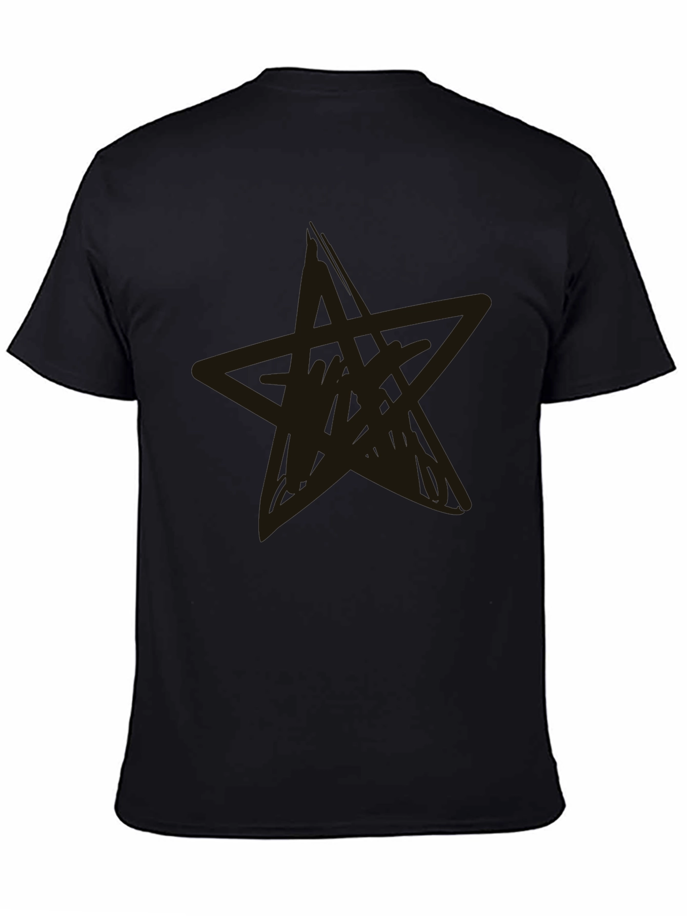 Black Star Graphic Tee - Casual Style