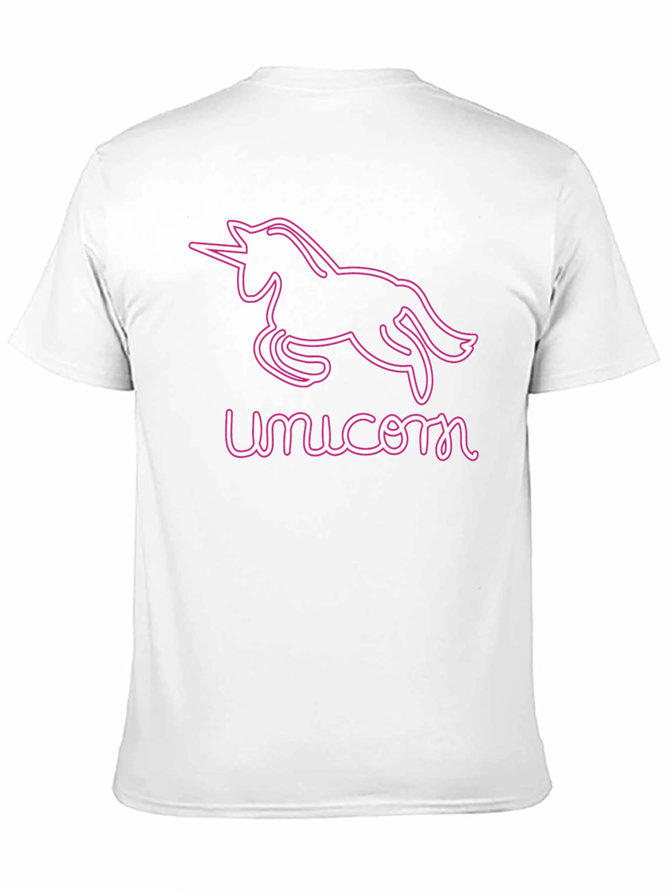 Unicorn Neon Graphic Tee - Black