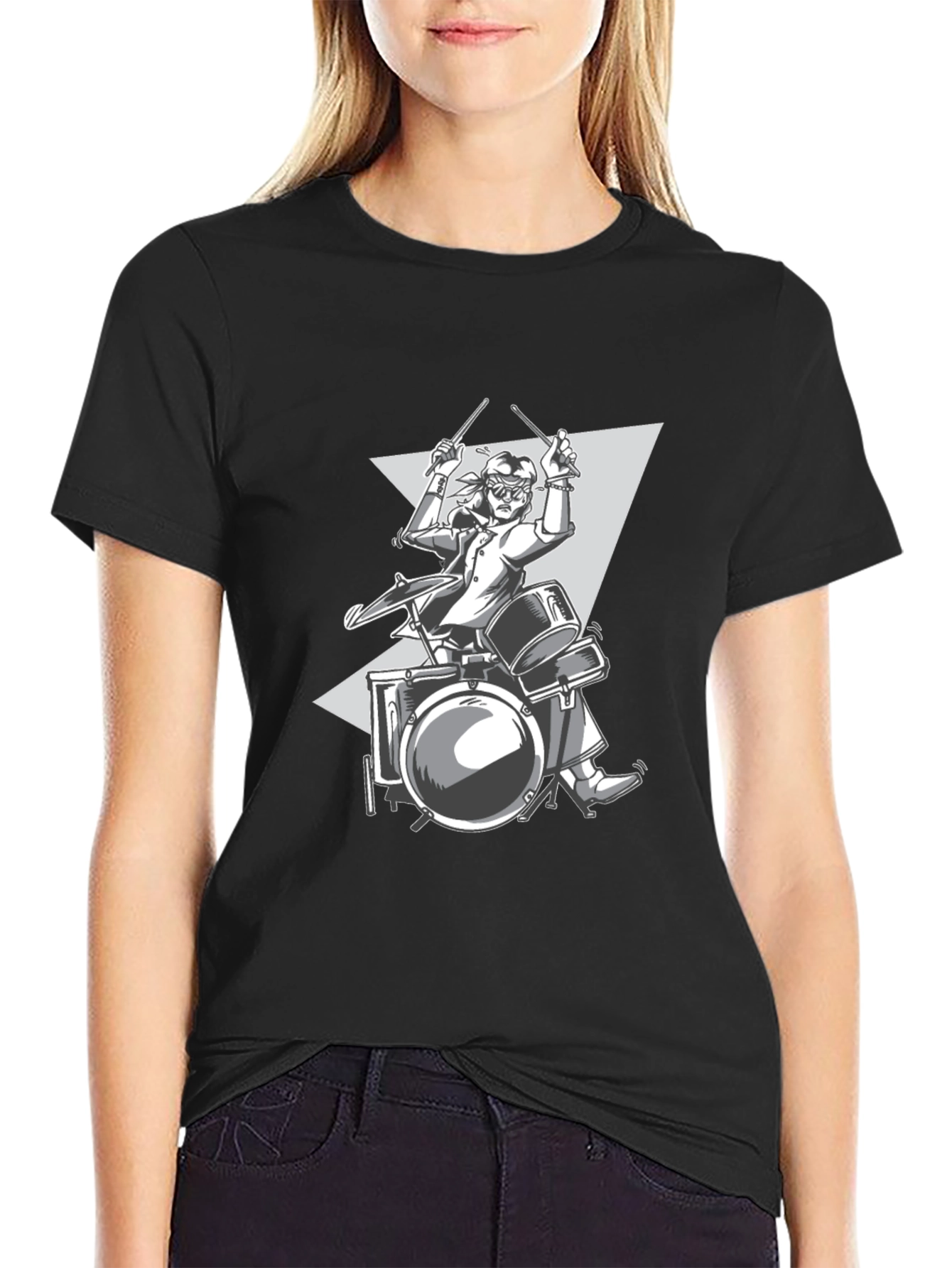 Drummer Graphic T-Shirt - Rock On!