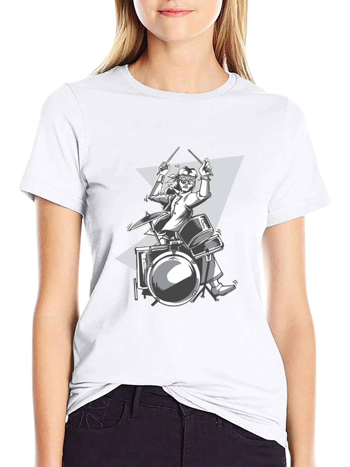 Drummer Graphic T-Shirt - Rock On!