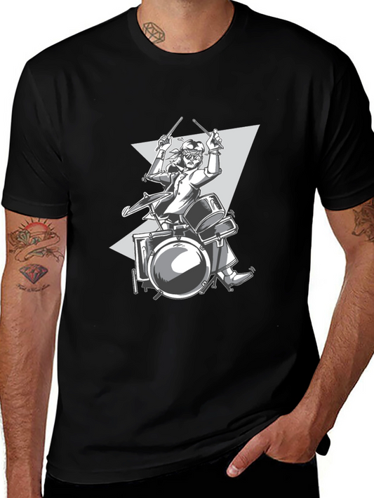 Drummer Graphic T-Shirt - Rock On!