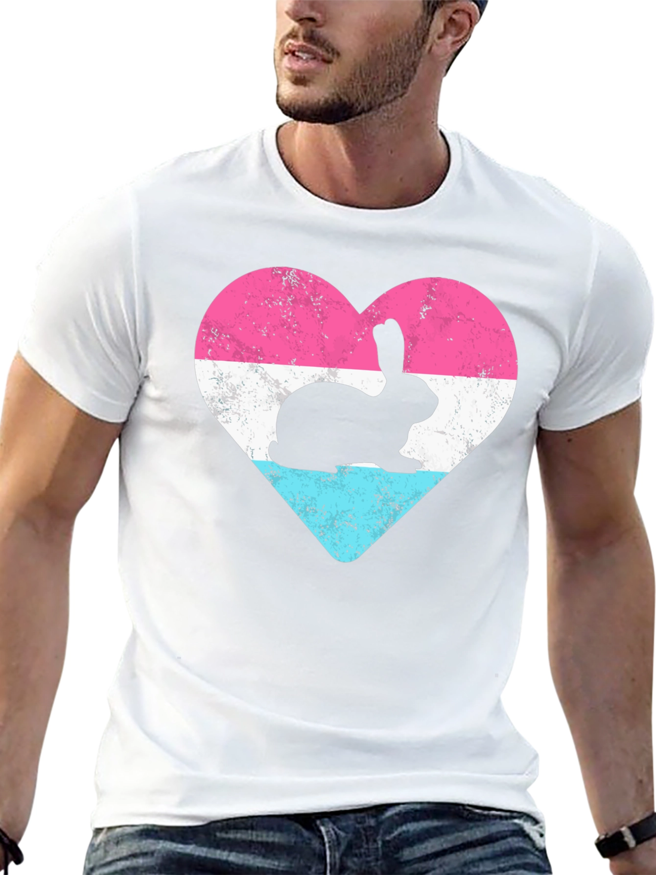 Bunny Heart T-Shirt - Cute & Stylish Design