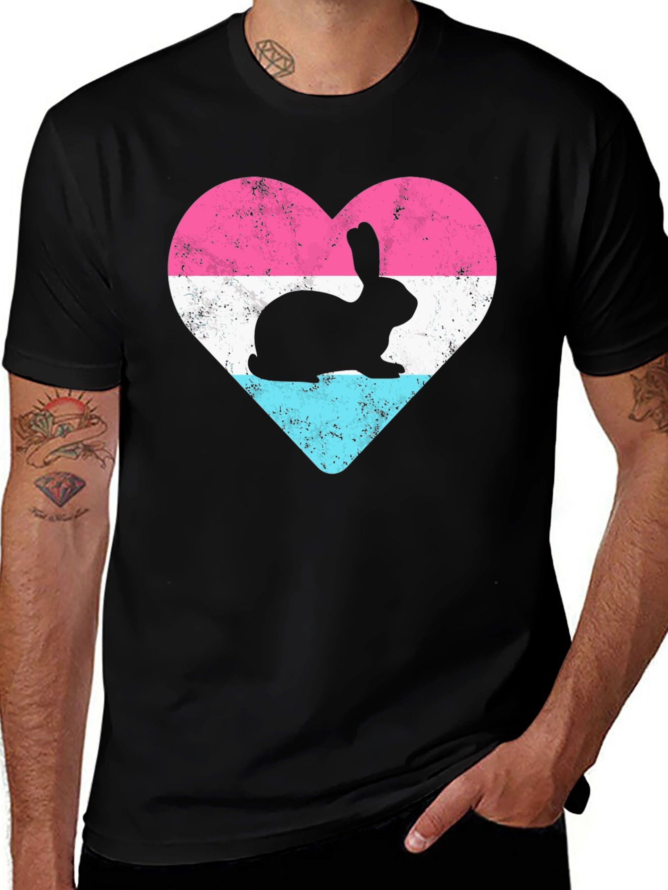Bunny Heart T-Shirt - Cute & Stylish Design