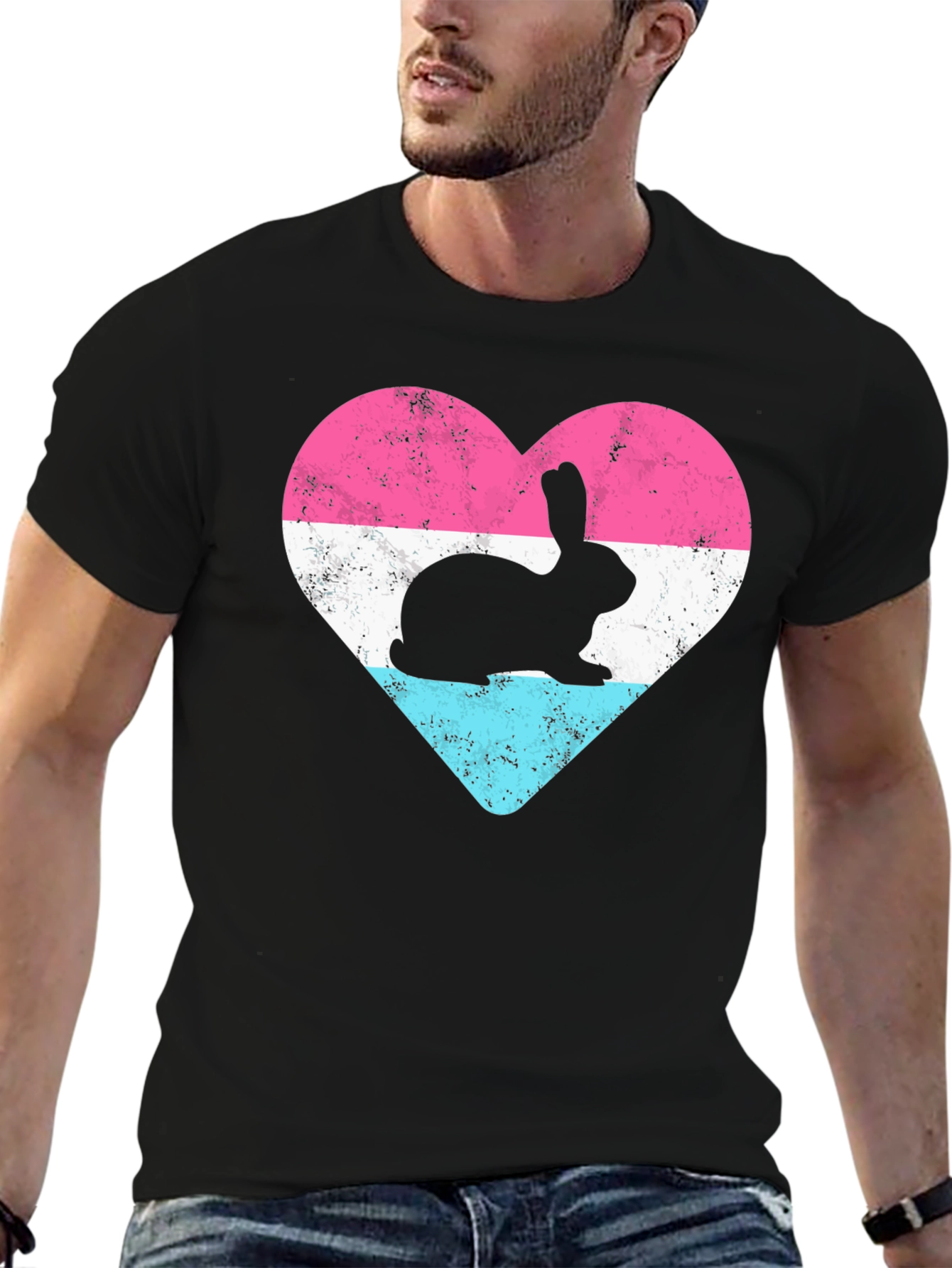 Bunny Heart T-Shirt - Cute & Stylish Design