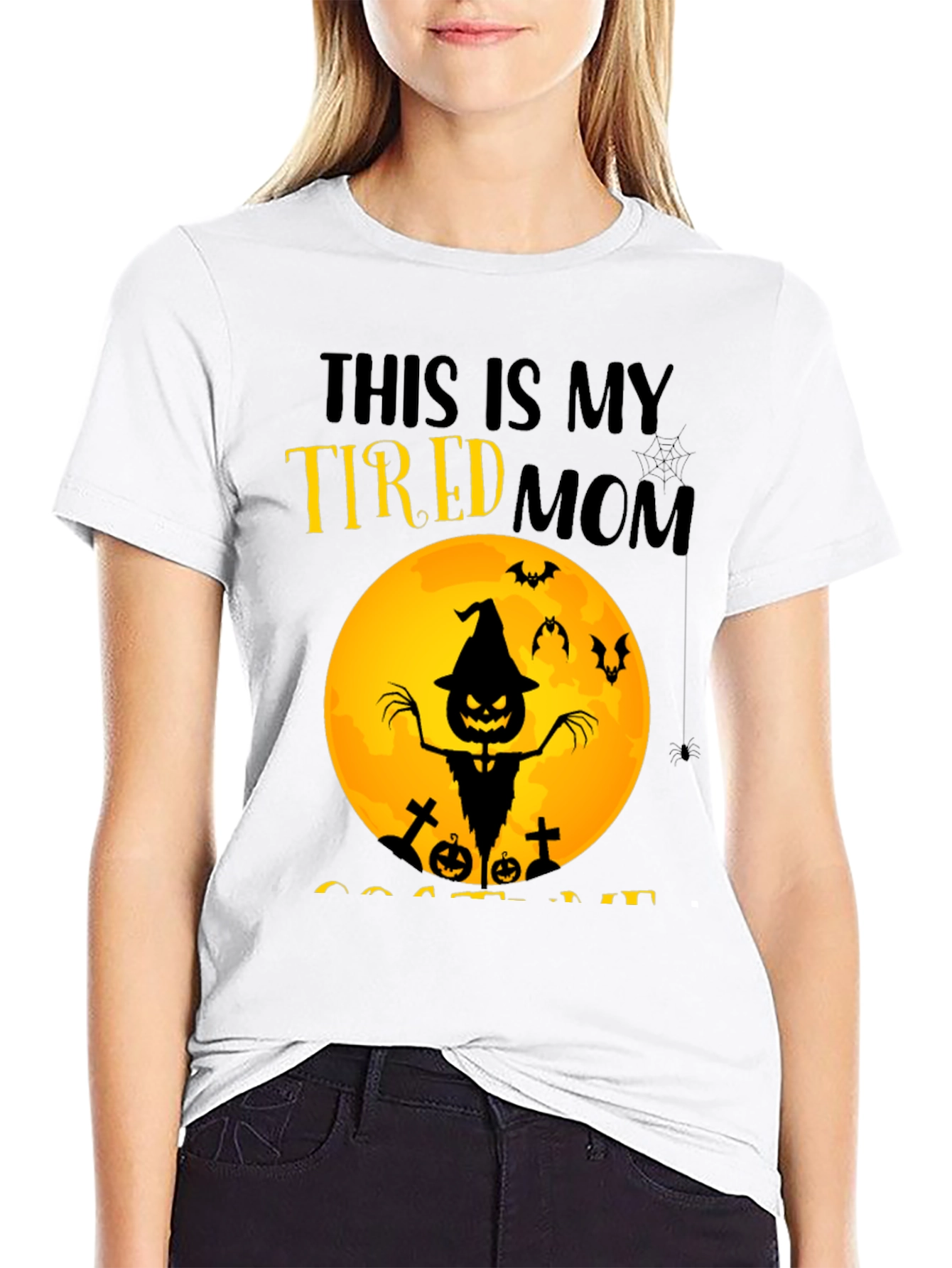 Tired Mom Halloween T-Shirt