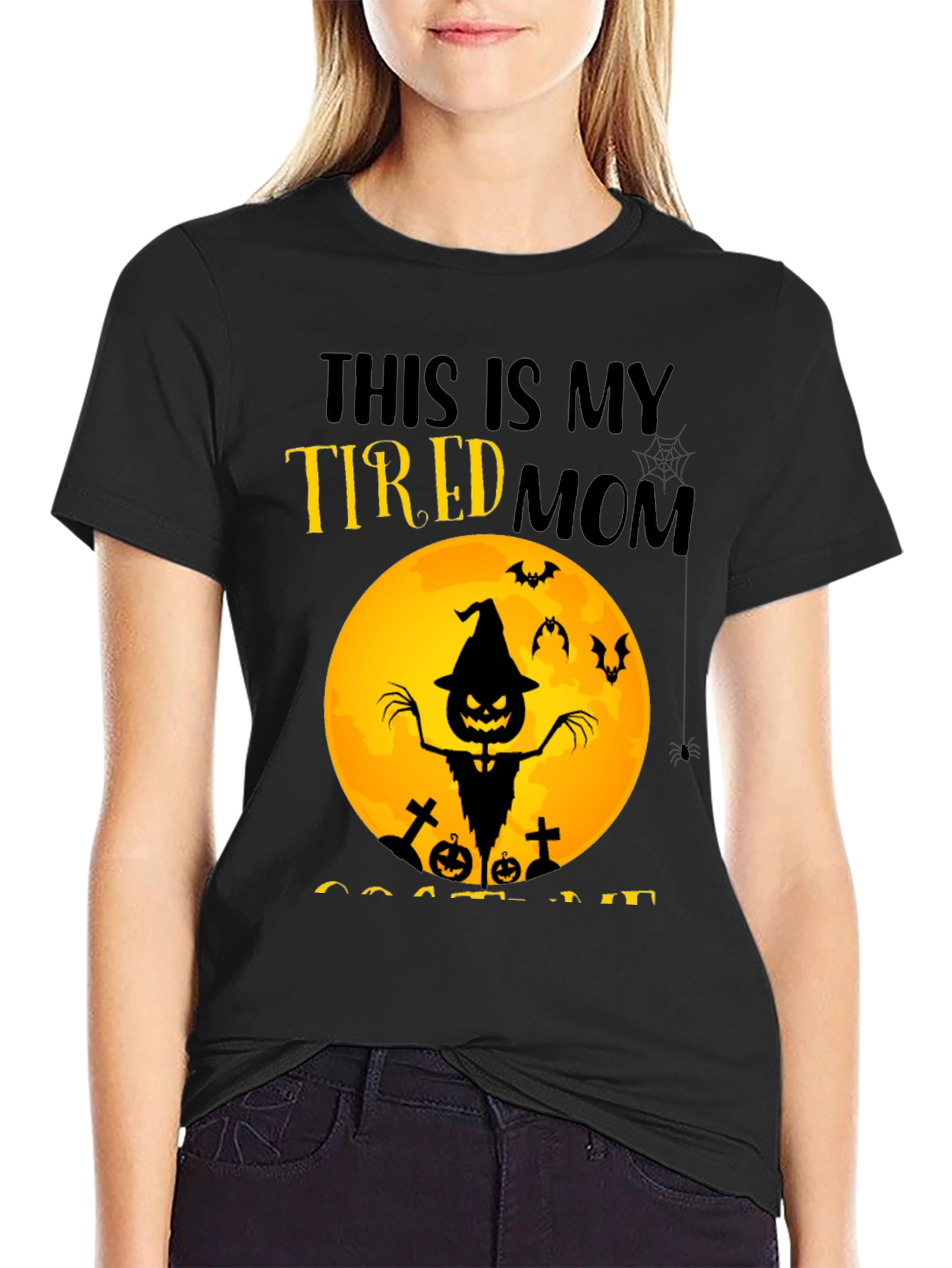 Tired Mom Halloween T-Shirt