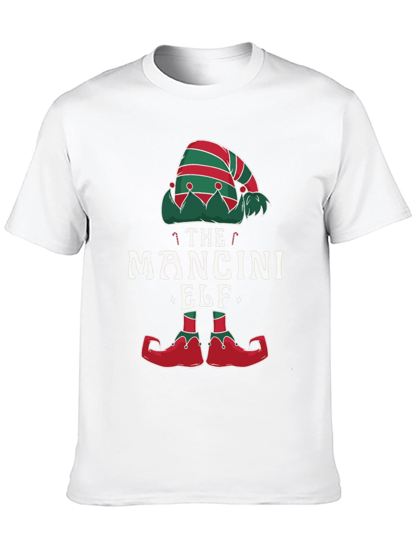 Mancini Elf Matching Family Christmas T-Shirt