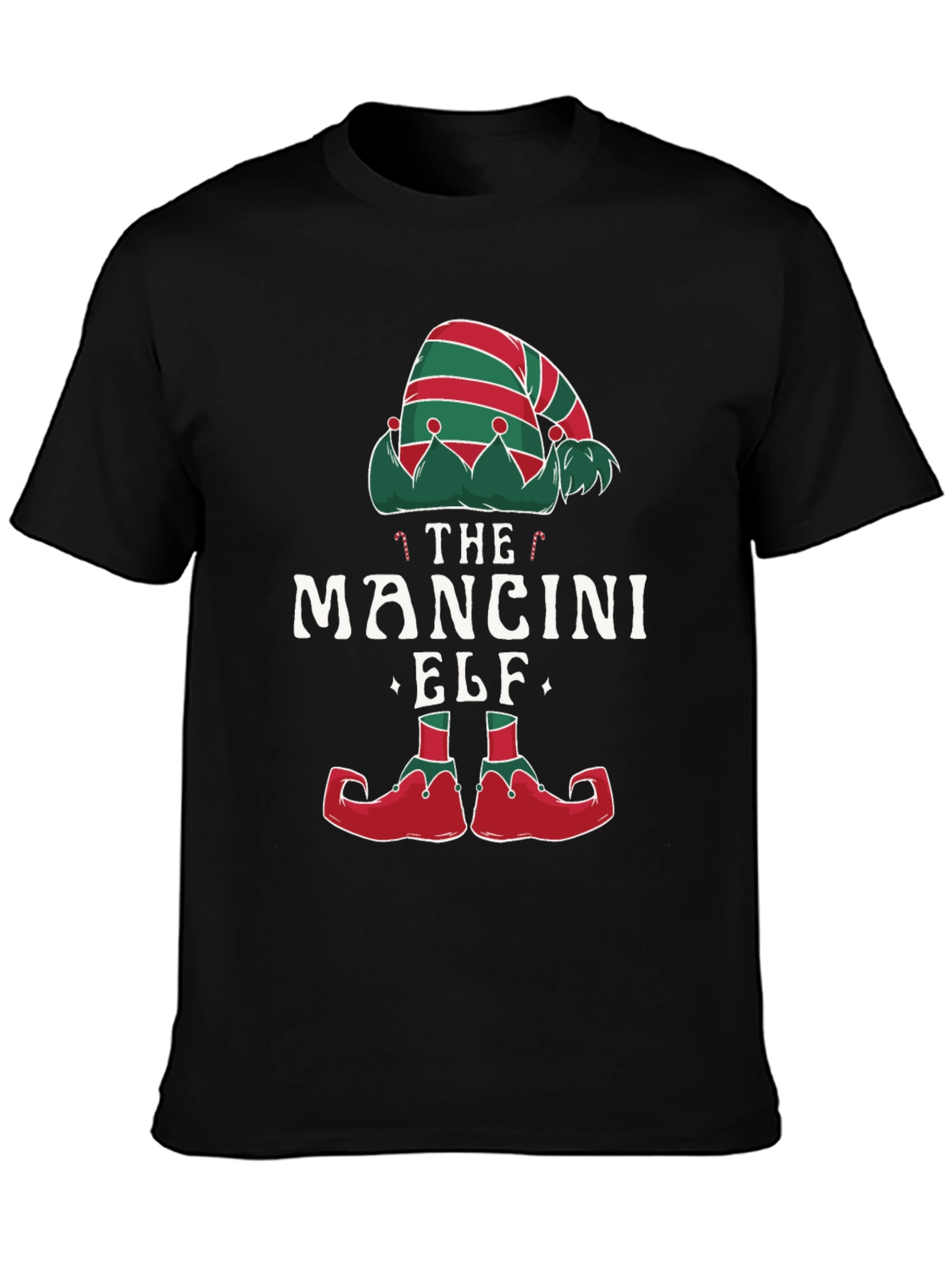 Mancini Elf Matching Family Christmas T-Shirt