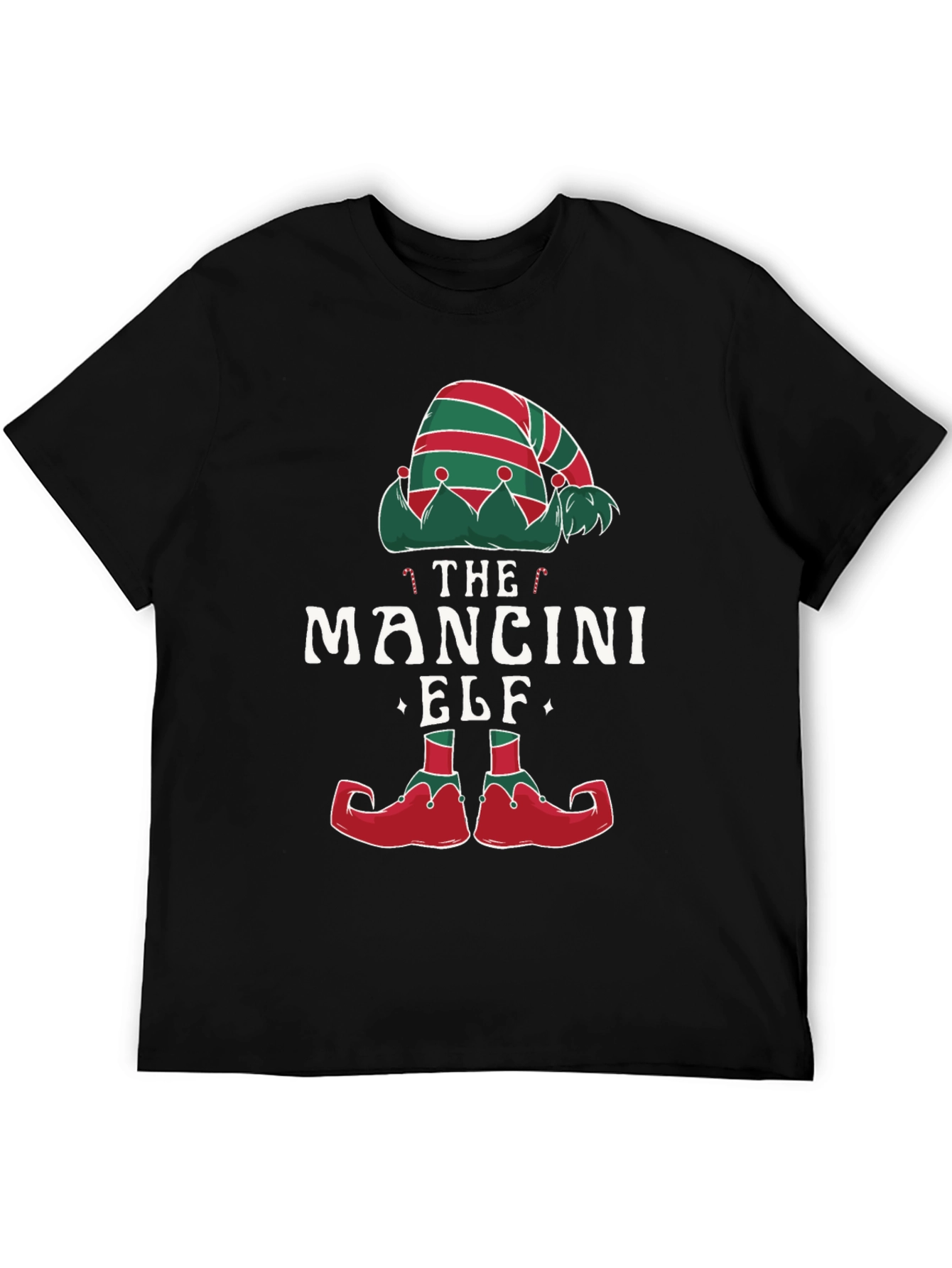 Mancini Elf Matching Family Christmas T-Shirt