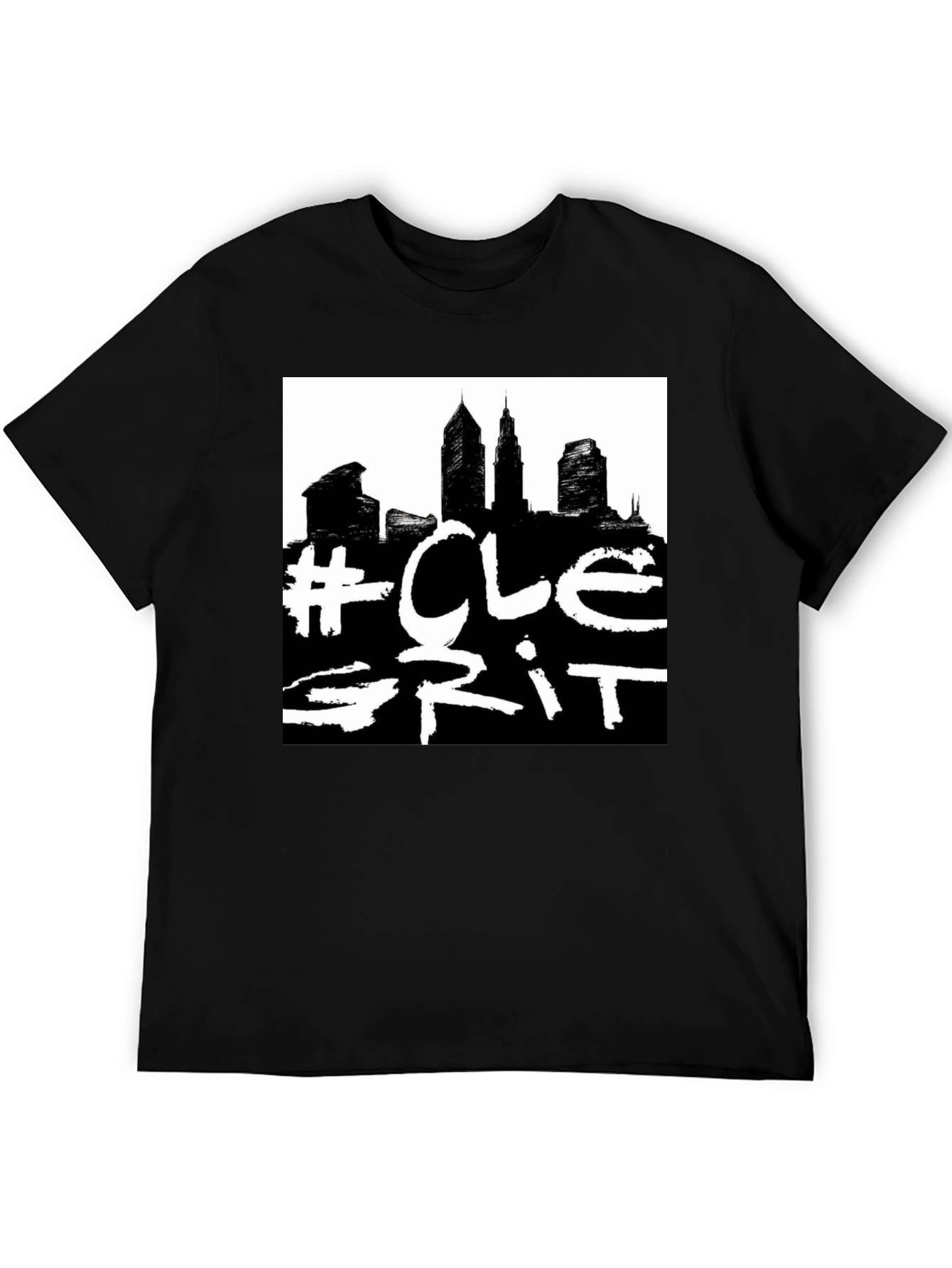 CLE Grit Black Graphic Tee