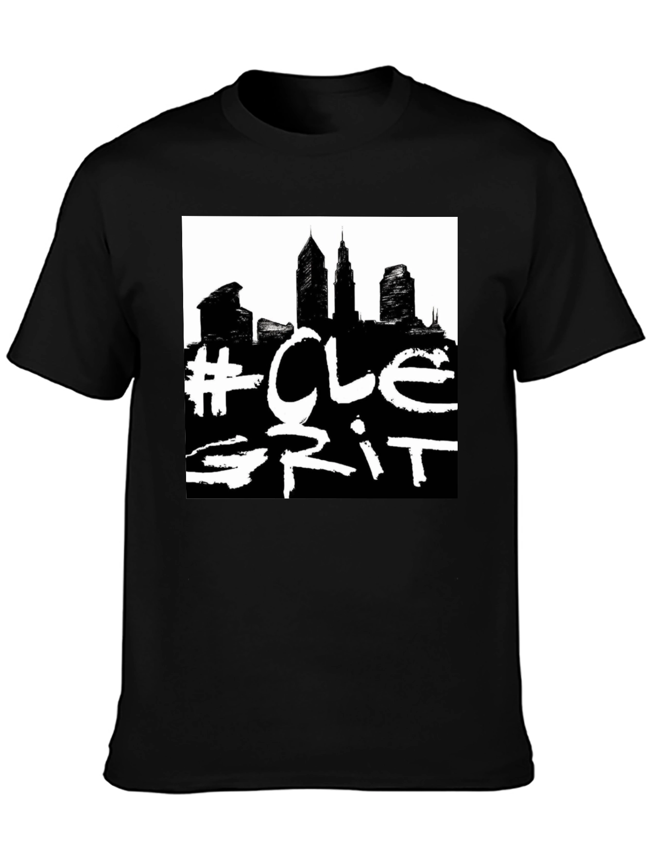 CLE Grit Black Graphic Tee