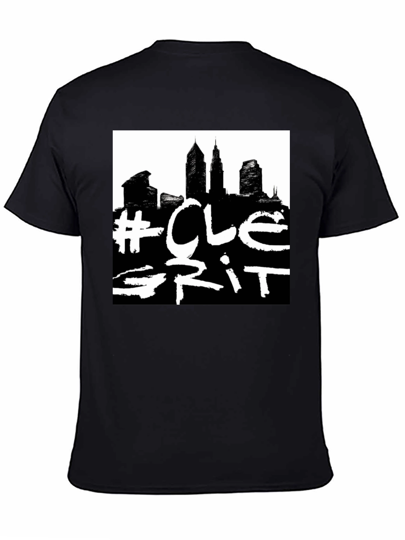 CLE Grit Black Graphic Tee