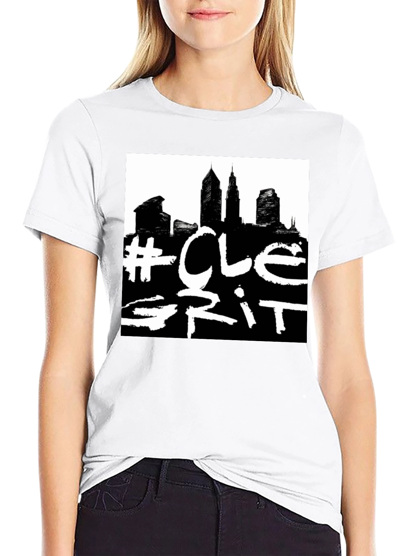 CLE Grit Black Graphic Tee