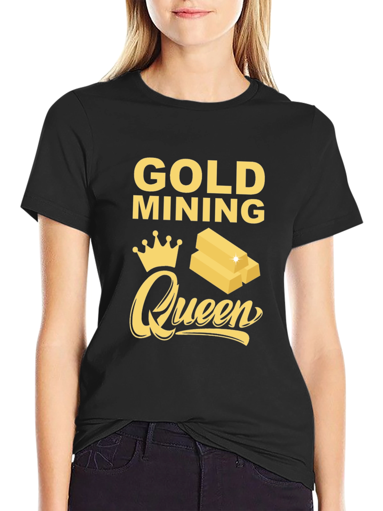 Gold Mining Queen Graphic T-Shirt