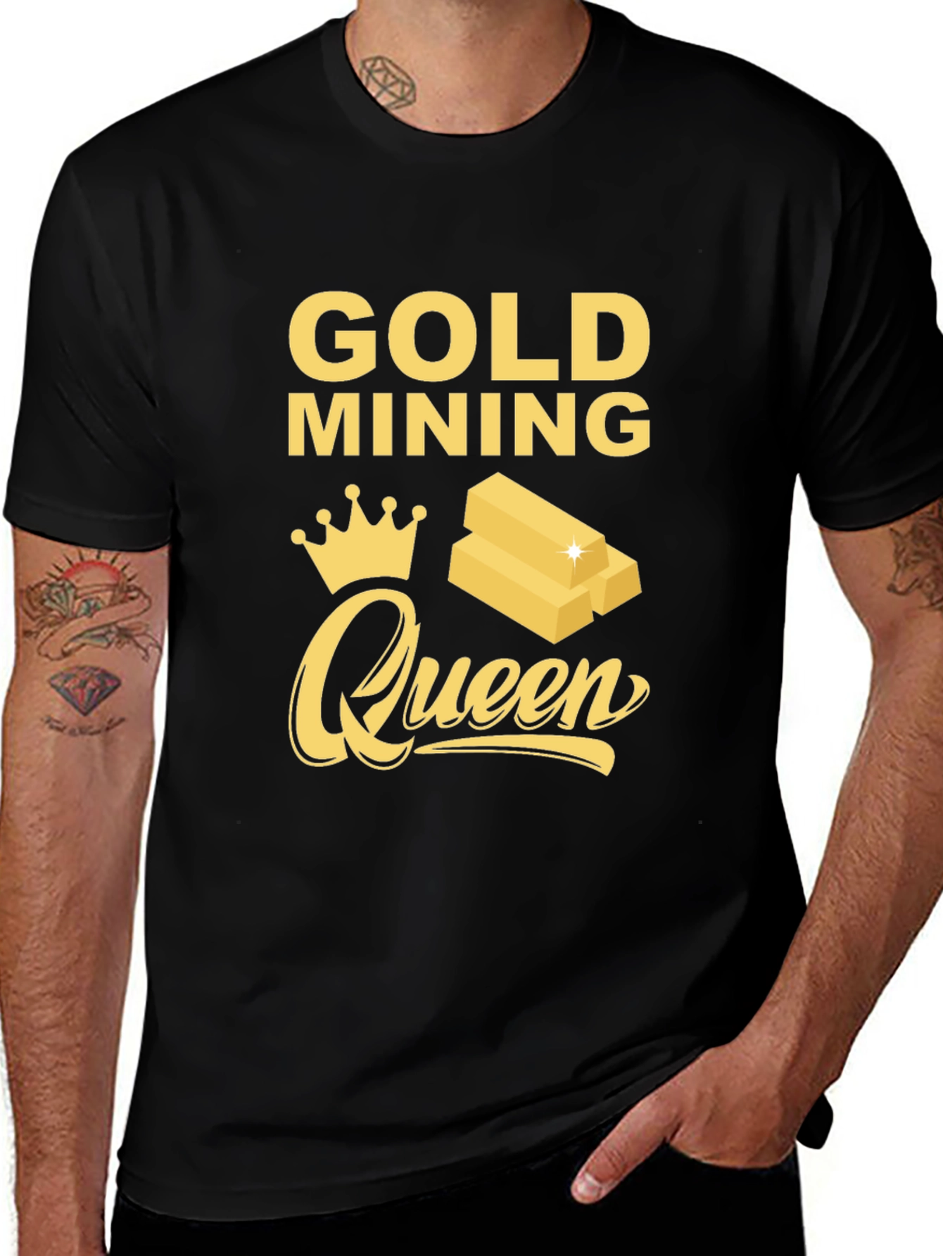 Gold Mining Queen Graphic T-Shirt