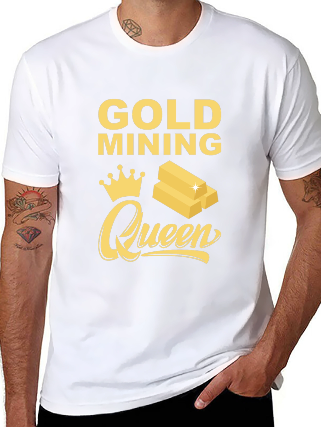 Gold Mining Queen Graphic T-Shirt