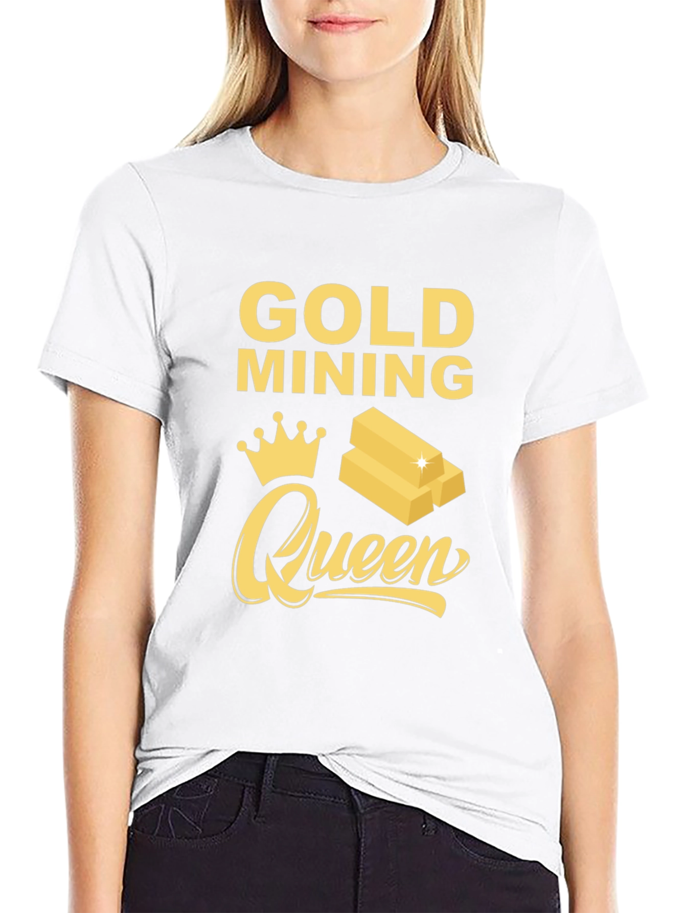 Gold Mining Queen Graphic T-Shirt