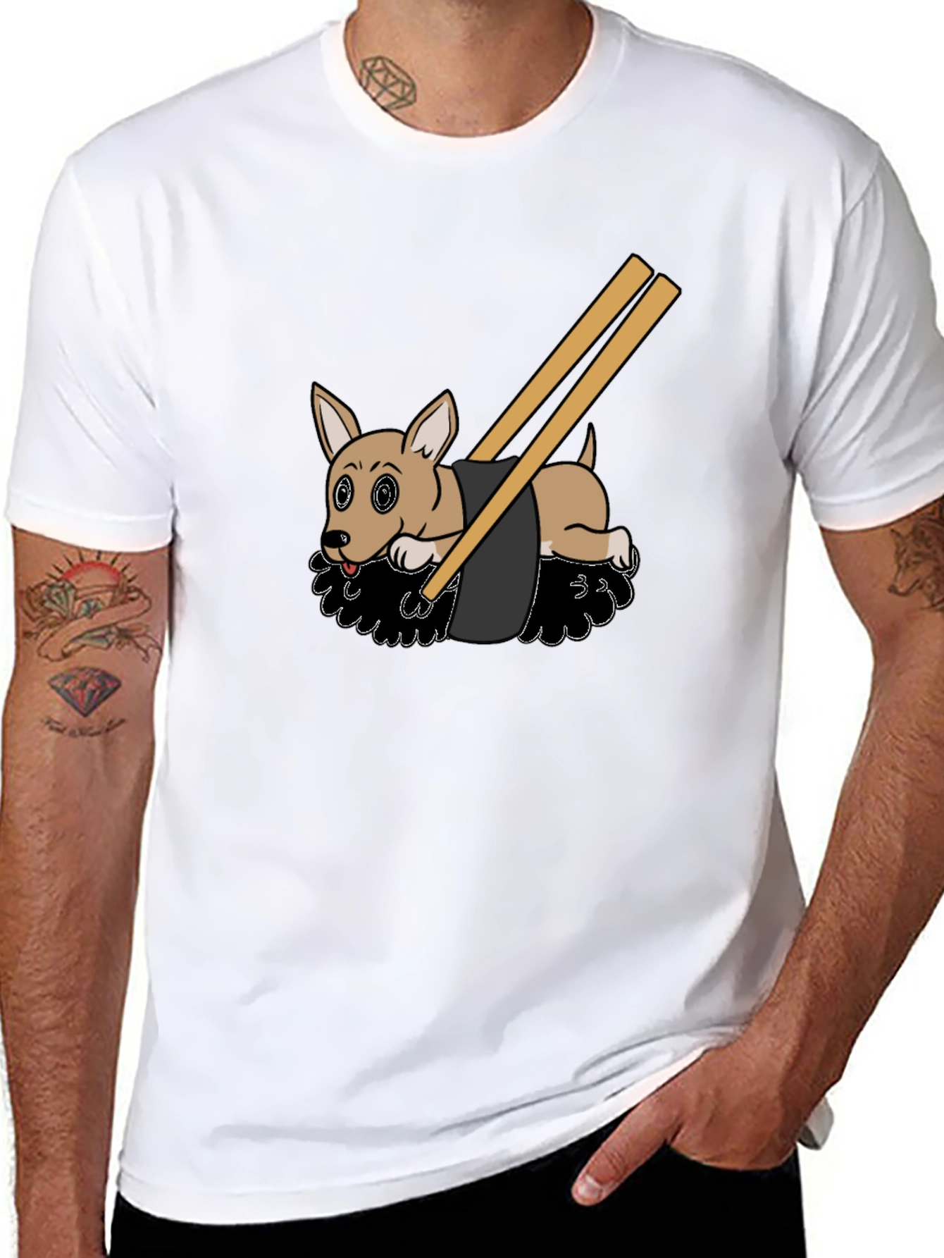 Sushi Dog T-Shirt - Cute and Comfortable