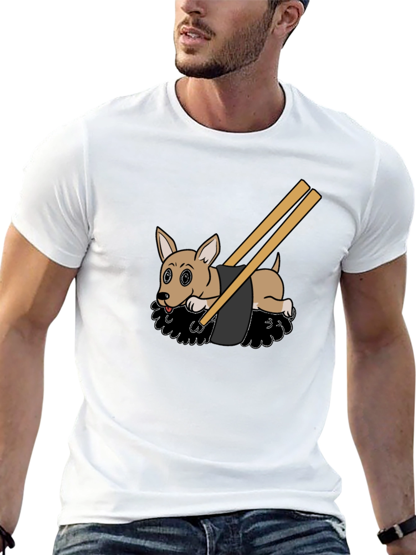 Sushi Dog T-Shirt - Cute and Comfortable