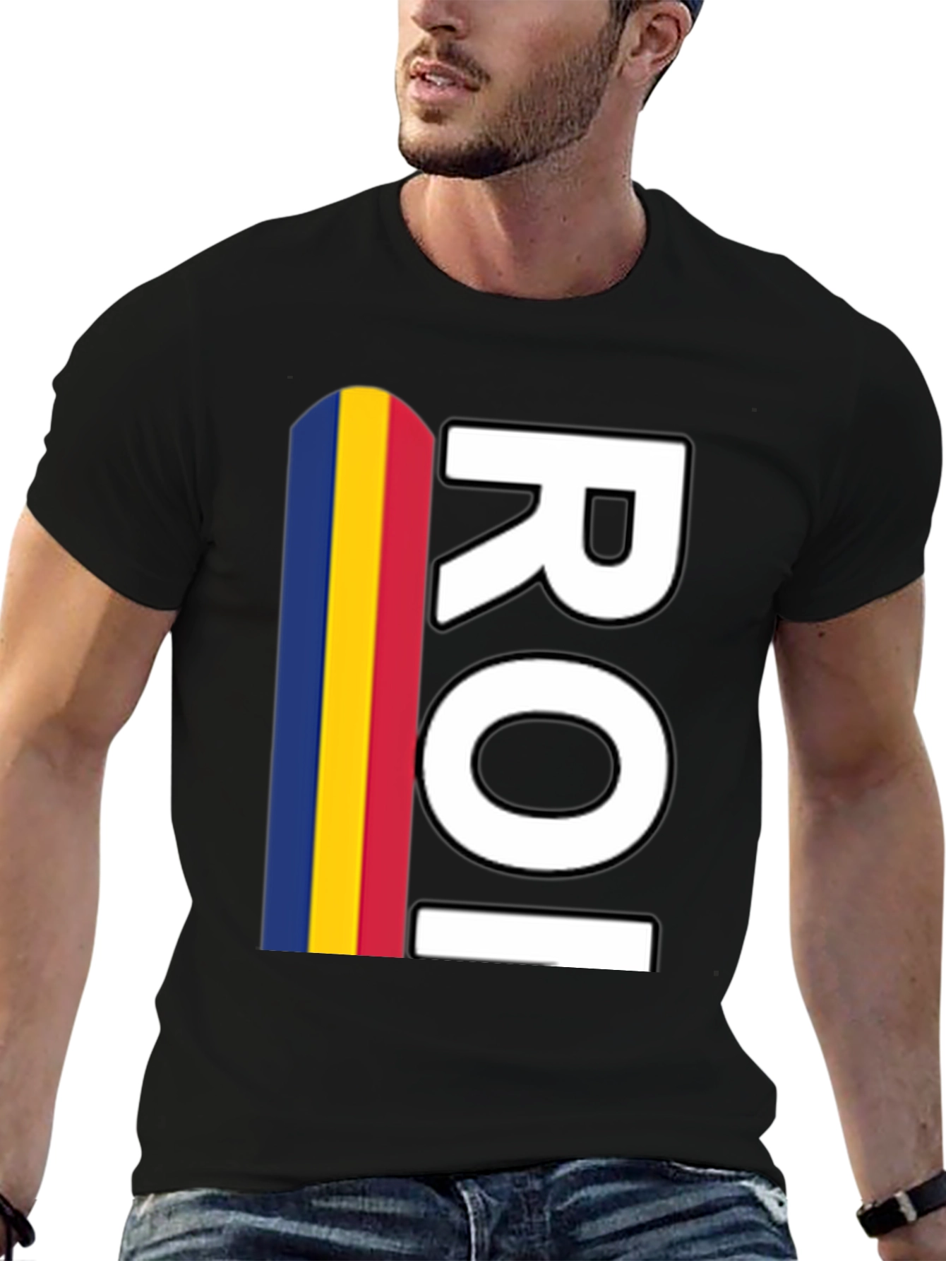 Romania Flag ROI Graphic T-Shirt