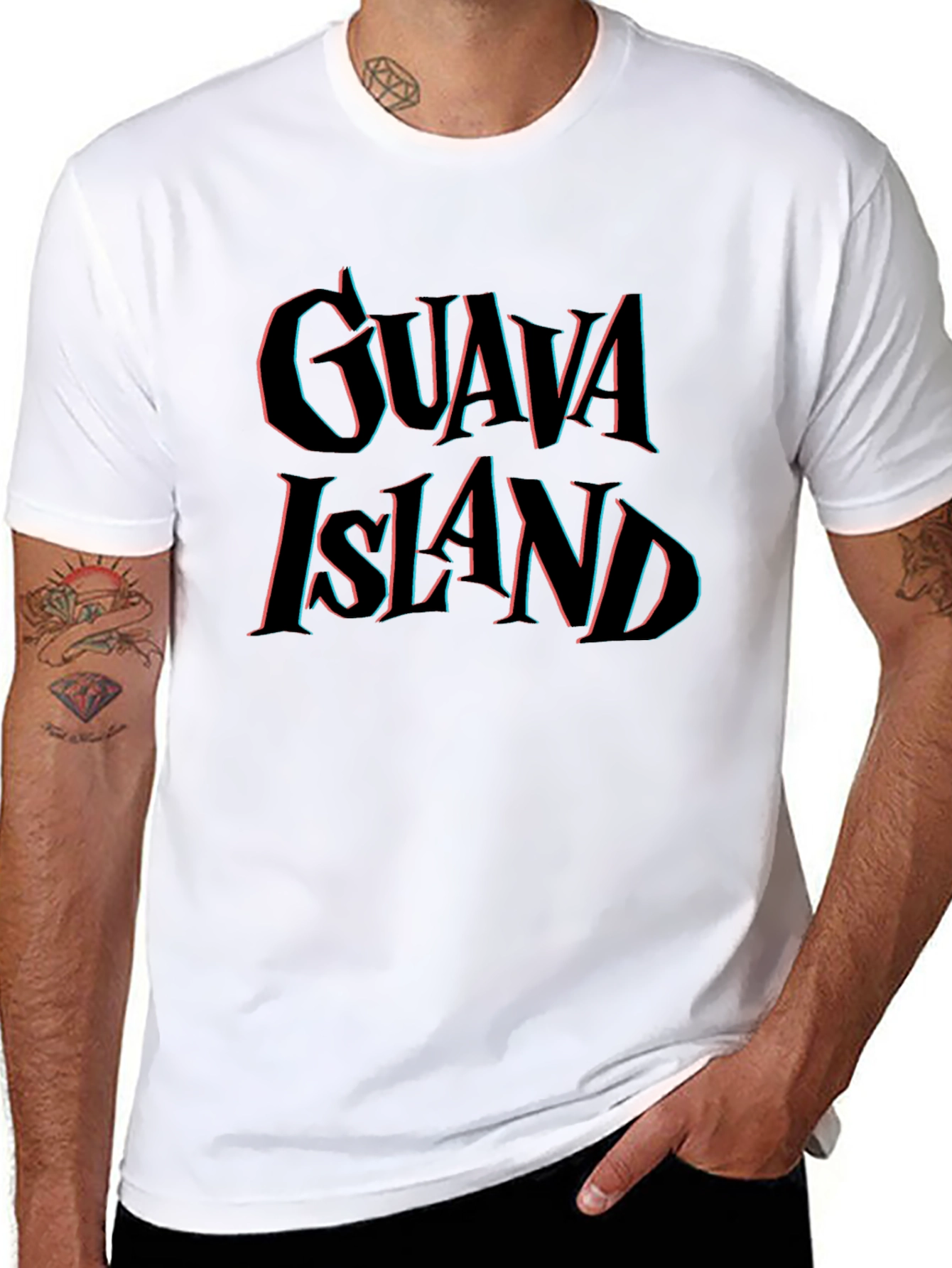 Guava Island Black Graphic Tee