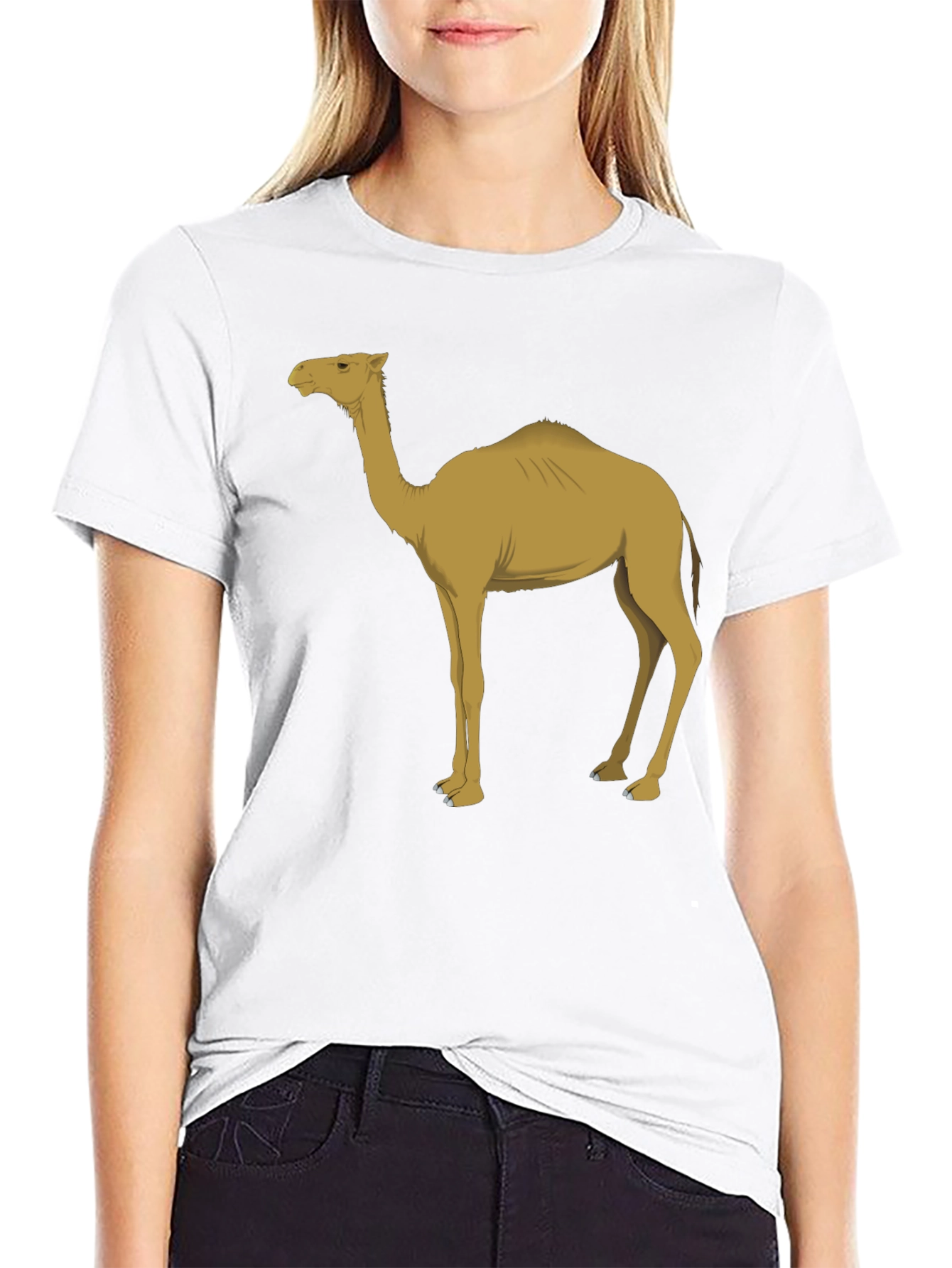 Camel Graphic Tee - Desert Animal T-Shirt