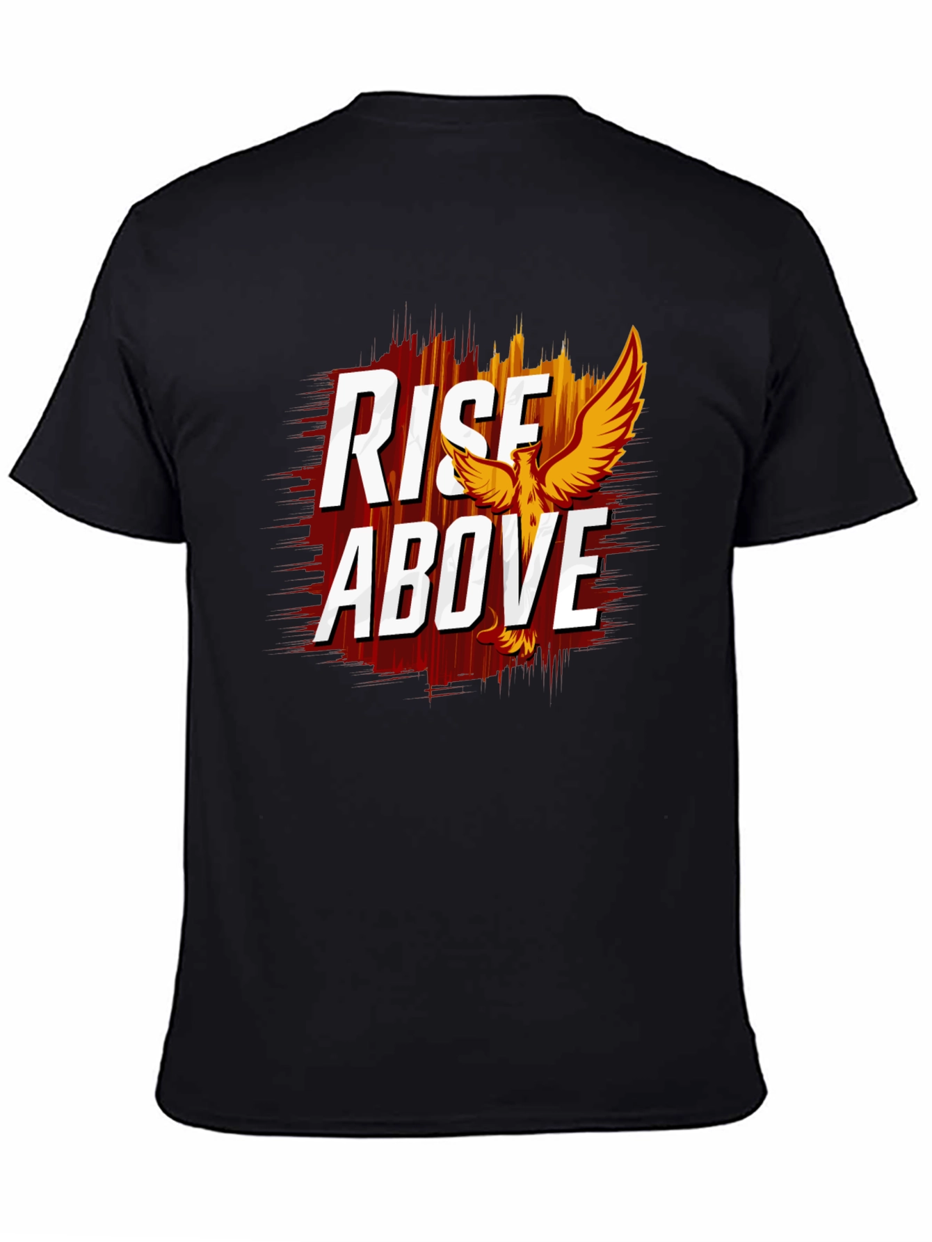 Rise Above Graphic Tee - Phoenix Design