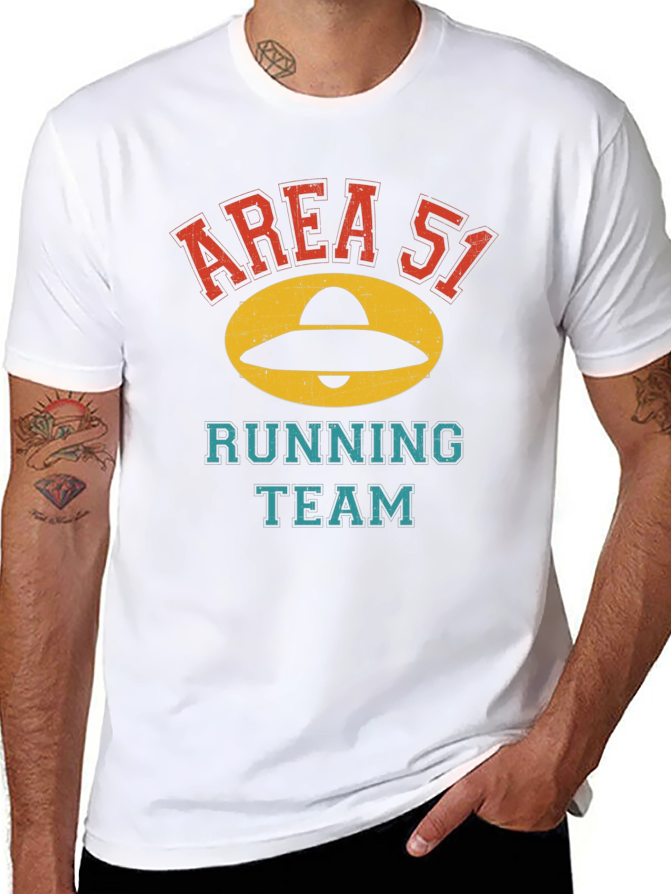 Area 51 Running Team Black Graphic T-Shirt