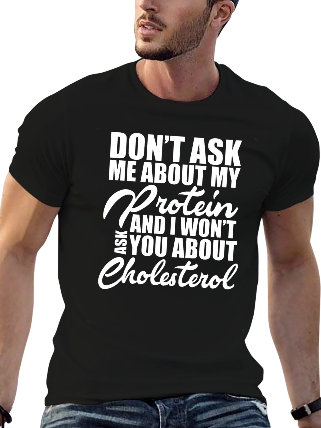 Protein vs Cholesterol Graphic Tee