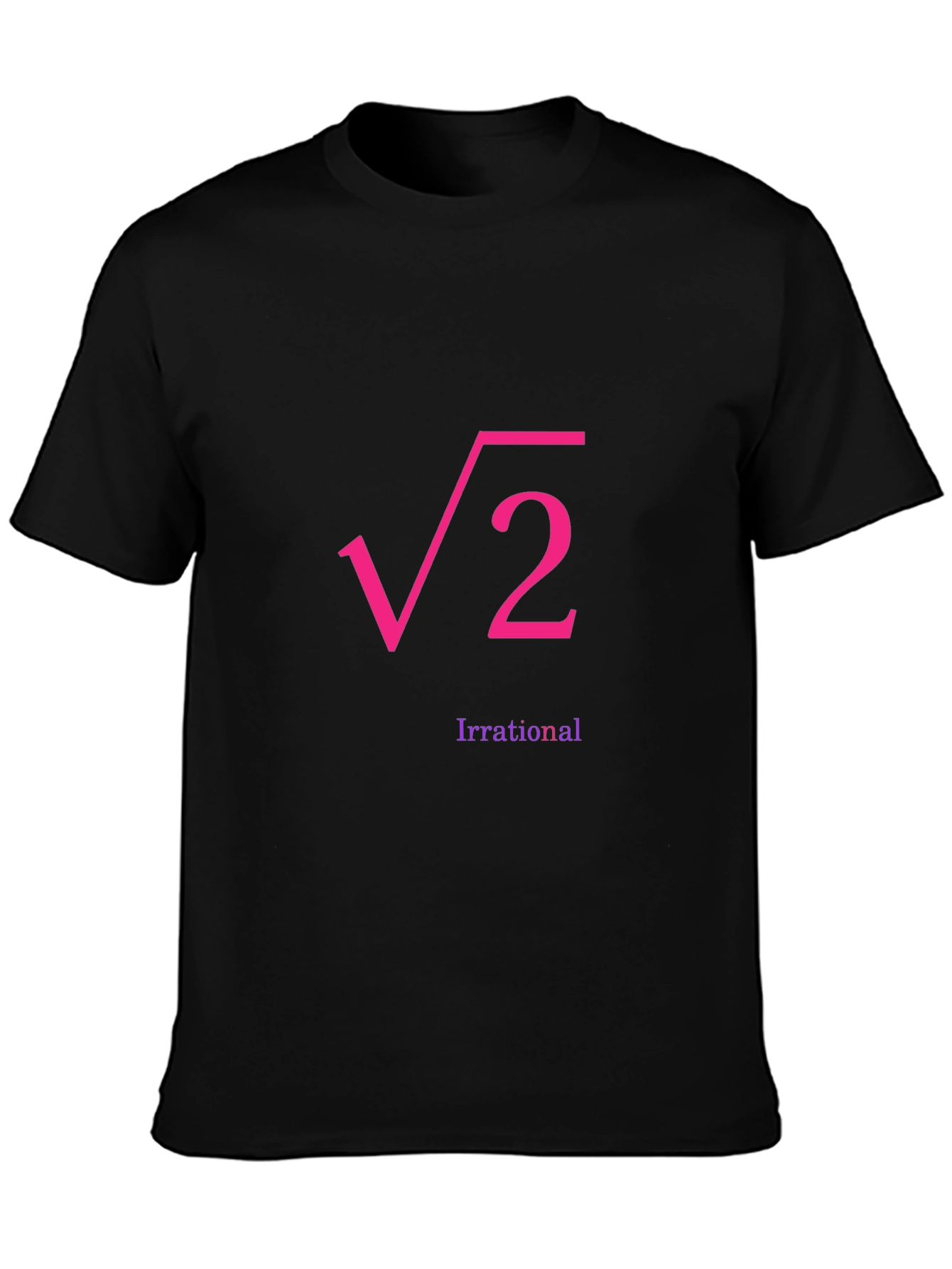 Irrational Root 2 Graphic Tee - Black