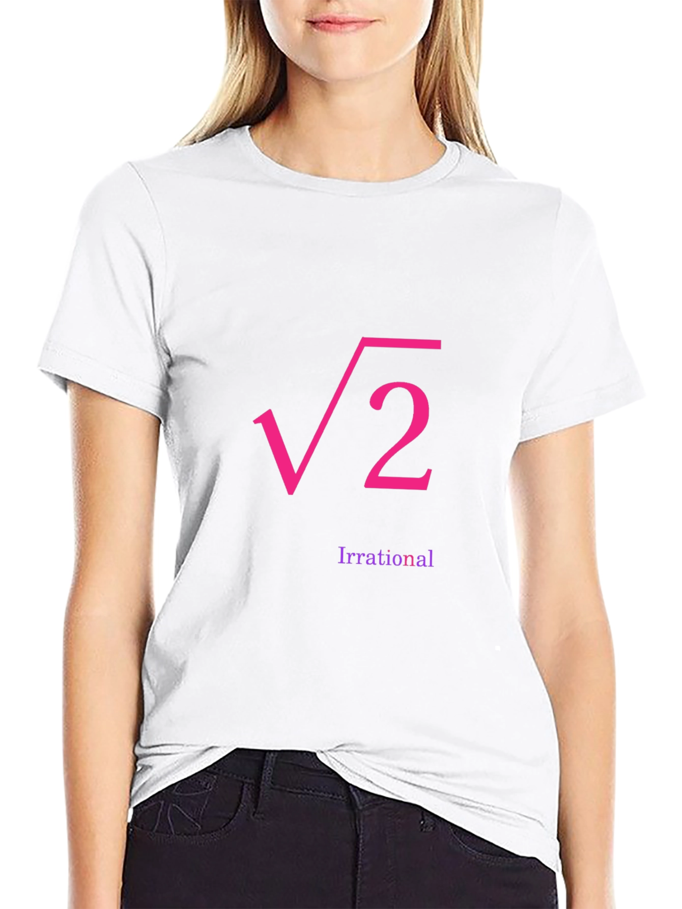 Irrational Root 2 Graphic Tee - Black