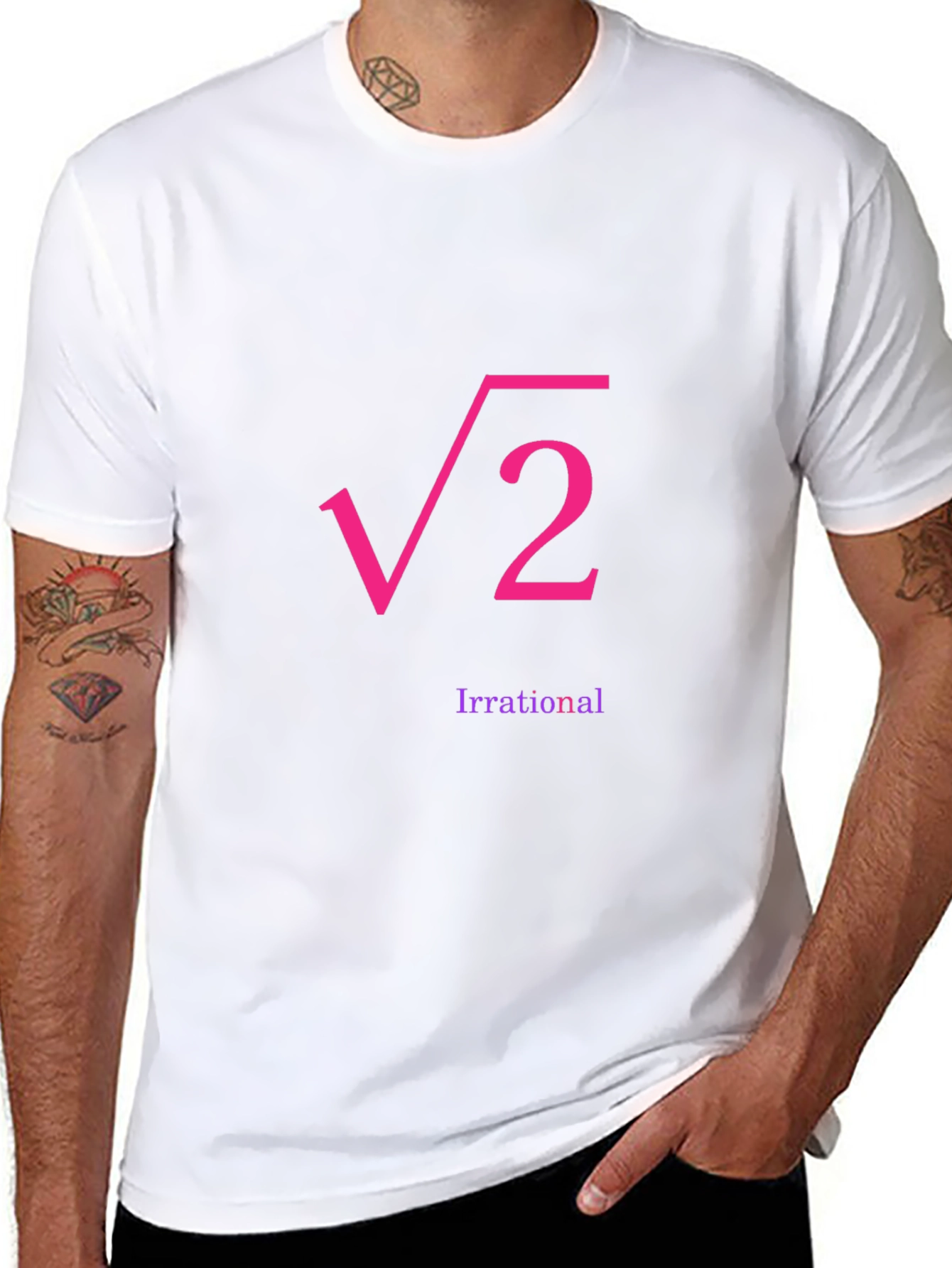 Irrational Root 2 Graphic Tee - Black