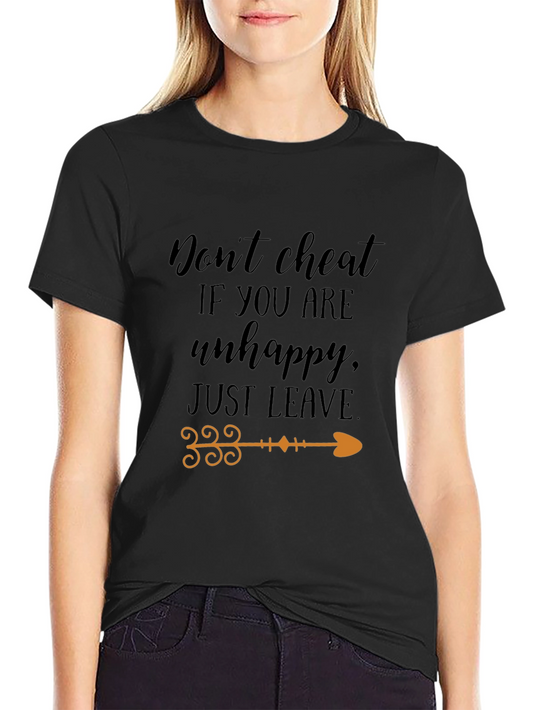 Dont Cheat Graphic Tee - Black