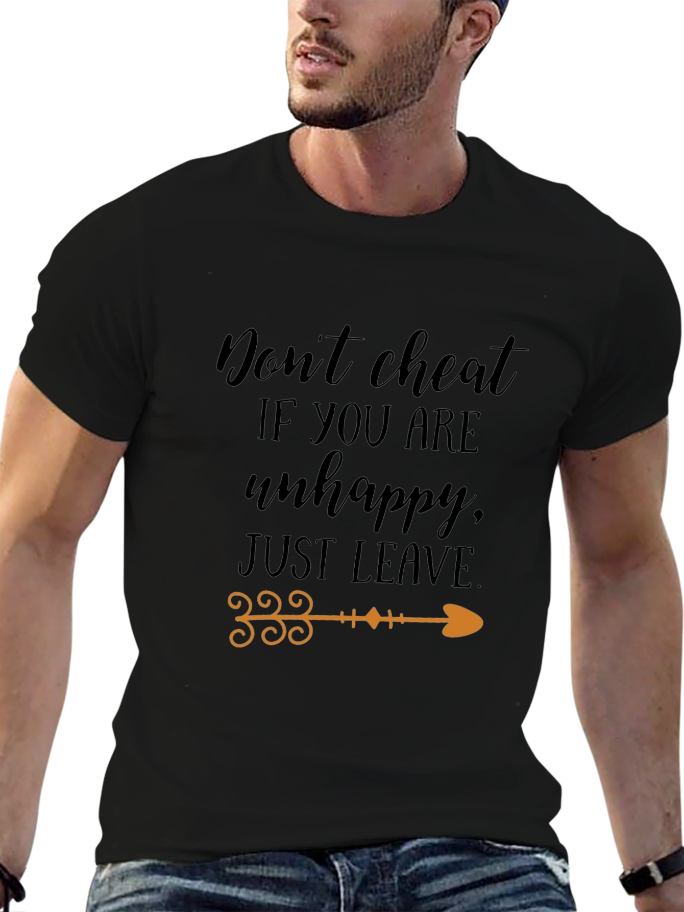 Dont Cheat Graphic Tee - Black