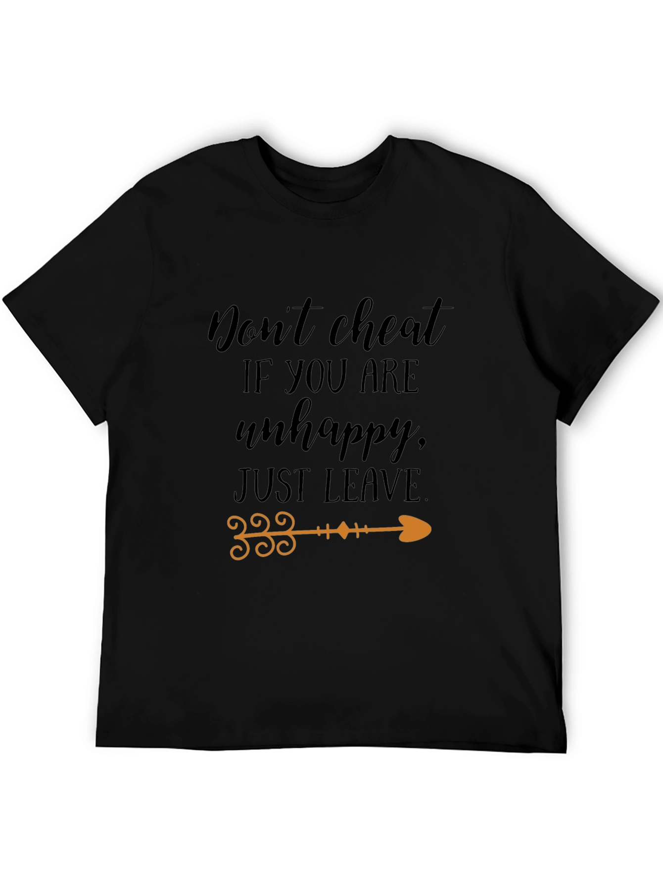 Dont Cheat Graphic Tee - Black